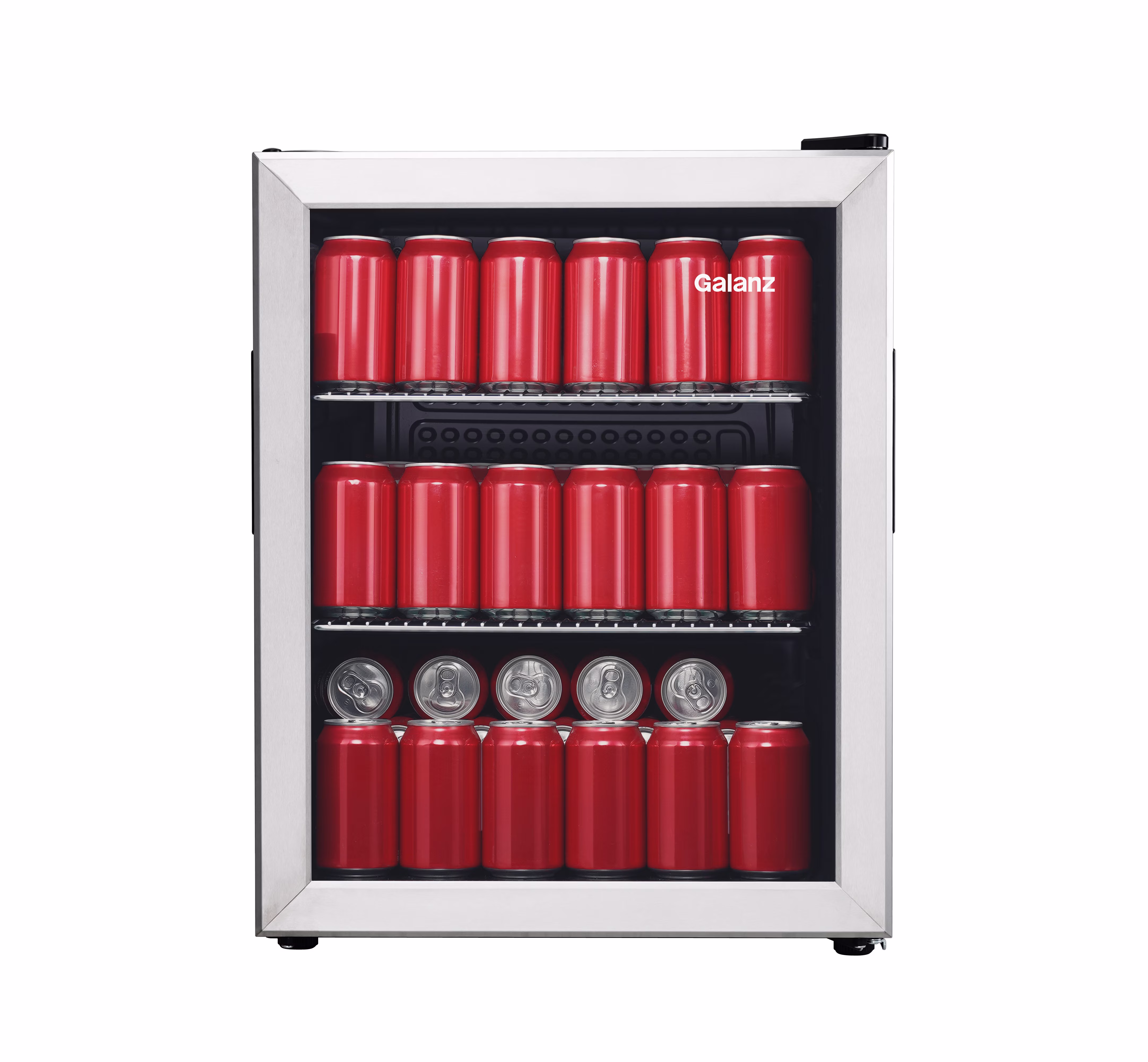Galanz 85 Can Beverage Cooler, Glass Door Beverage Refrigerator, Drink Fridge for Soda, Beer & Wine, Freestanding for Home, Office, Bar - Image 3