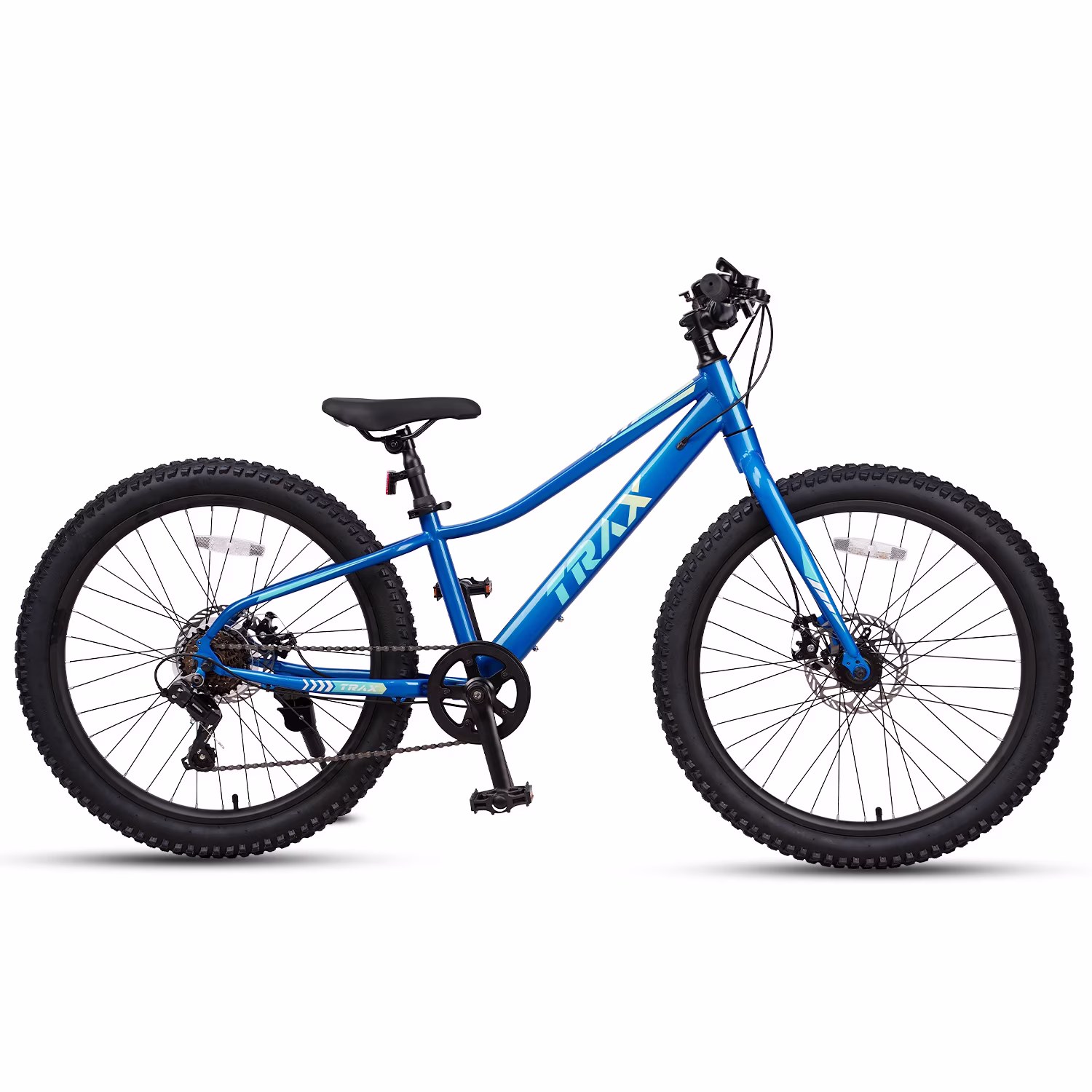 Glengo Kids Mountain Bike 24 Inch Fat Tire Bike for Teen Ages 8-14 Year Old,Blue