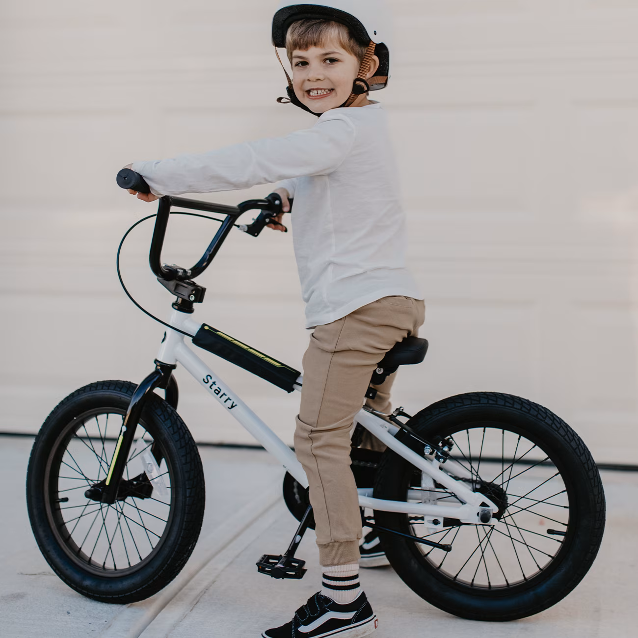 Glerc 14 Inch Little Kids Bike BMX Style Bicycle with Training Wheels Coaster Brake for 3 4 5 Years Old Boys Girls, Blue - Image 2