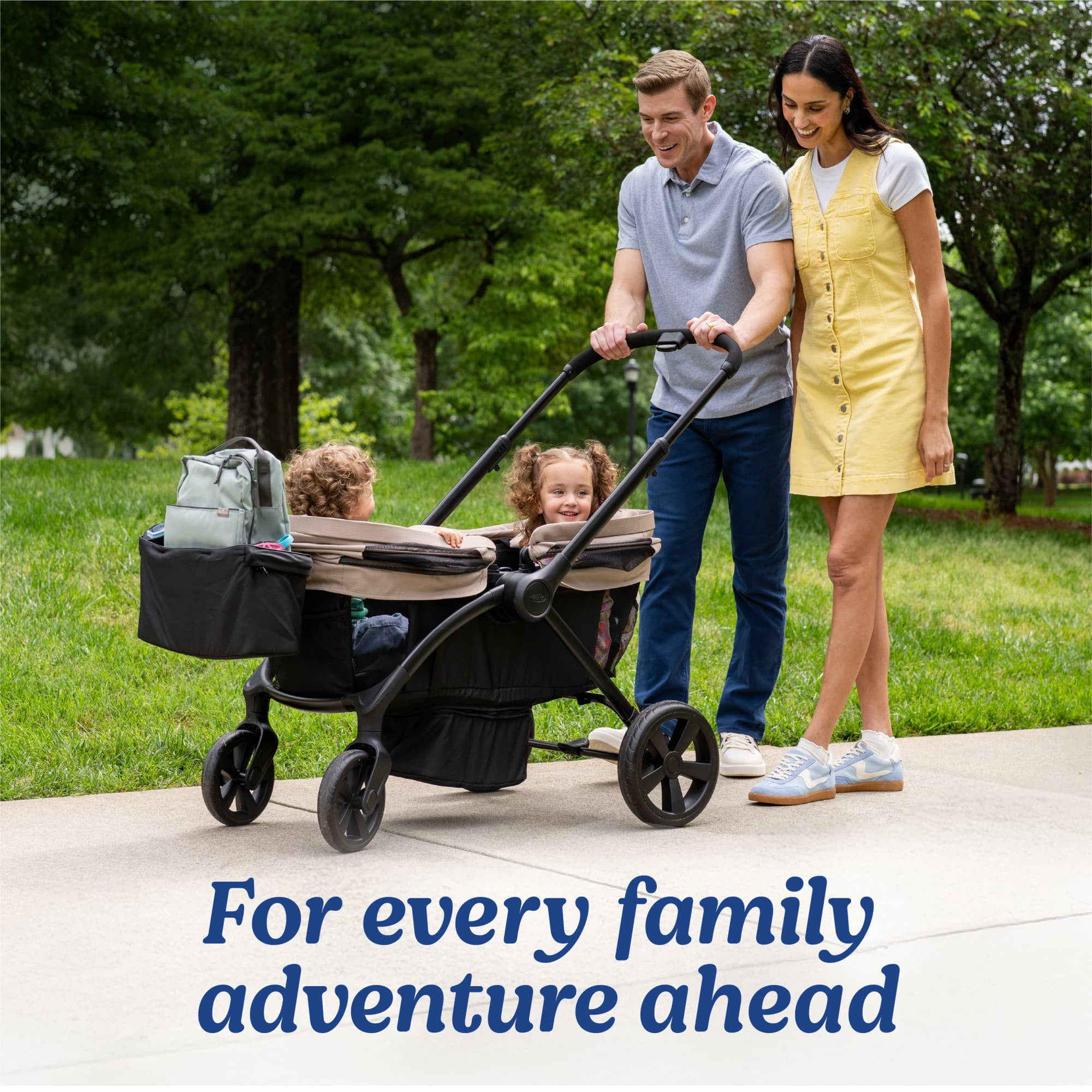 Graco Ready2Roll Baby Stroller Wagon, Pinnacle, Beige - Image 5