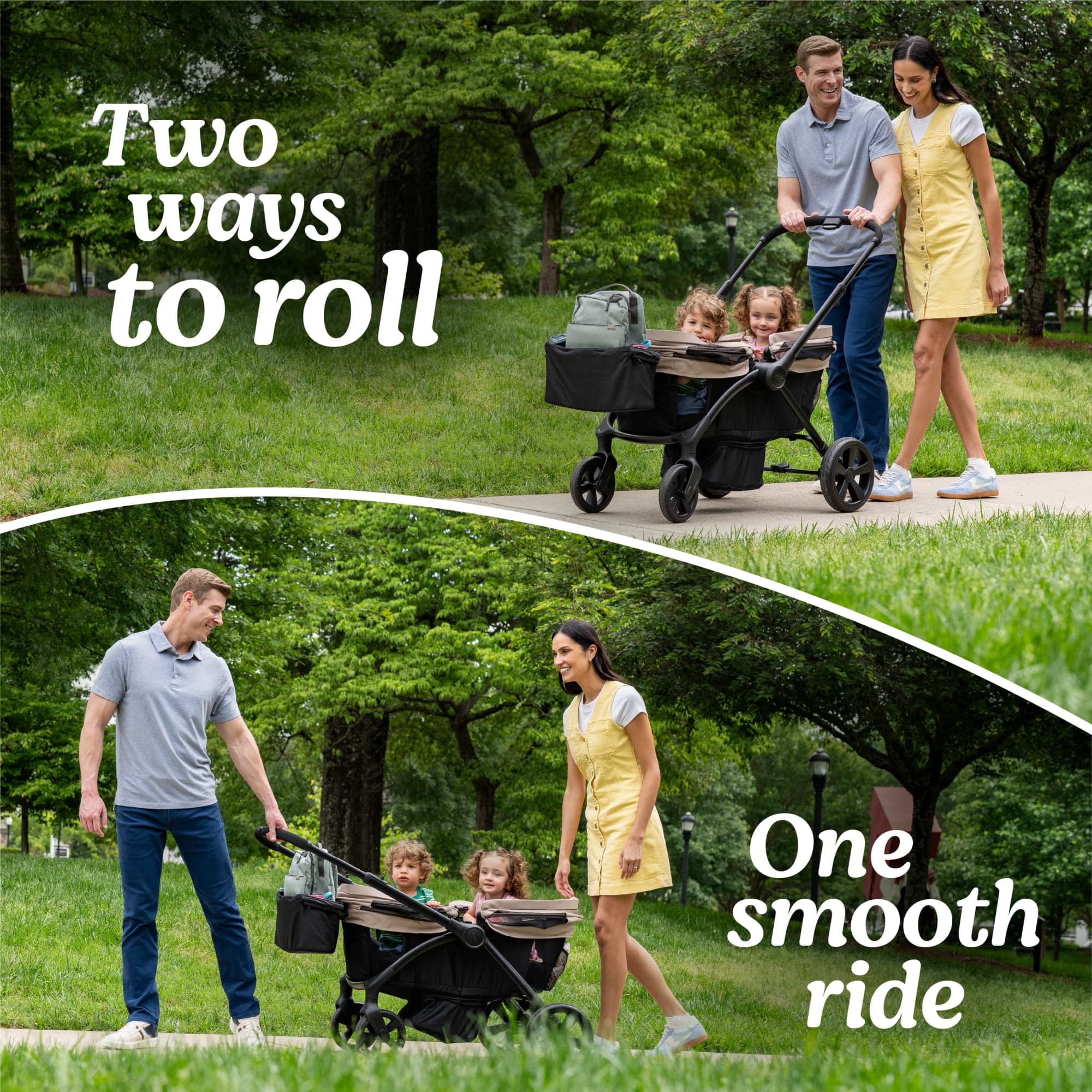 Graco Ready2Roll Baby Stroller Wagon, Pinnacle, Beige - Image 4