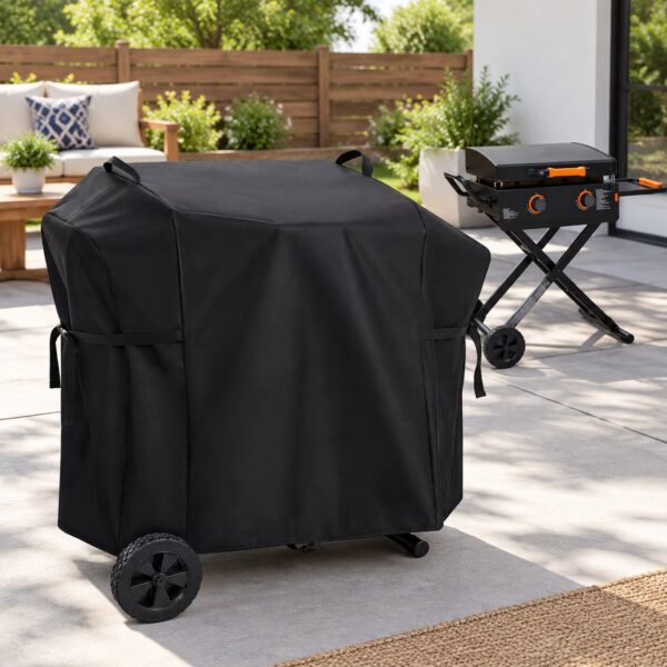 Griddle Cover for Blackstone 22" On The Go Scissor-Leg Grill, Black, Full Length