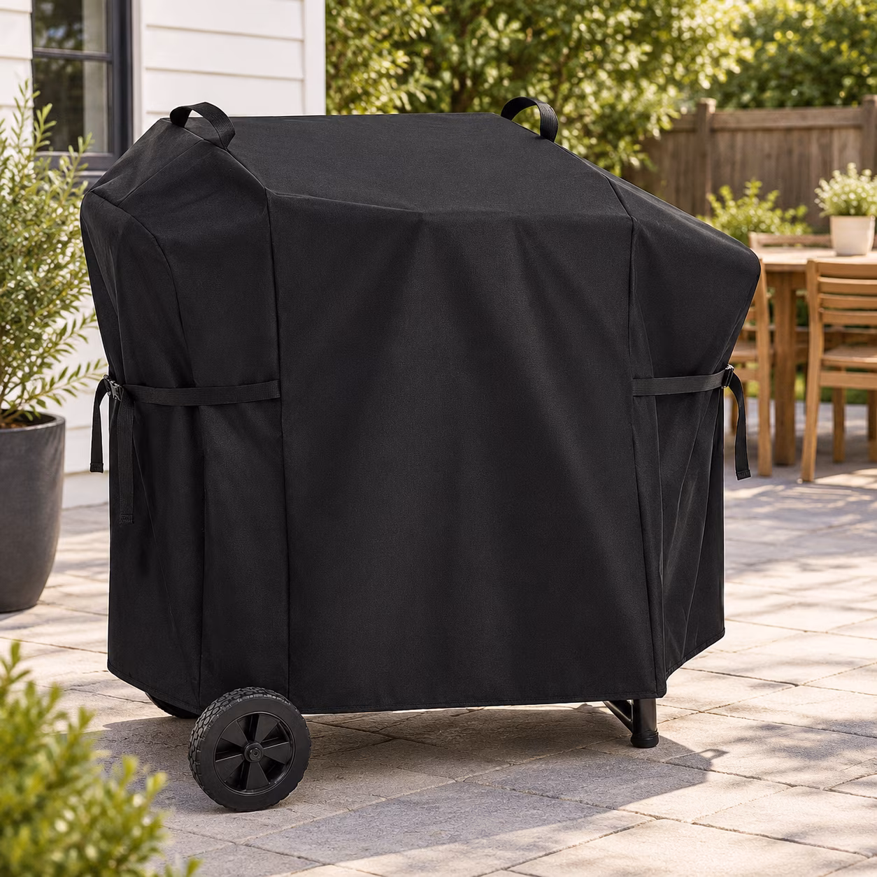 Griddle Cover For Blackstone 22" On The Go Scissor-Leg Grill, Black, Full Length
