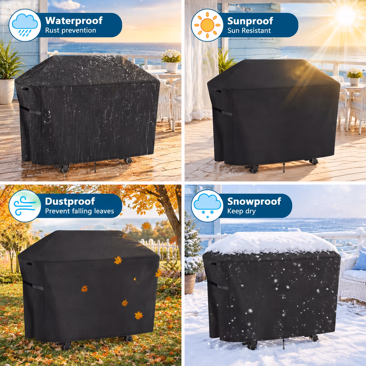 Grill Cover 68" For Traeger Grills Bac776 Woodridge Pro/plus/elite - Image 5