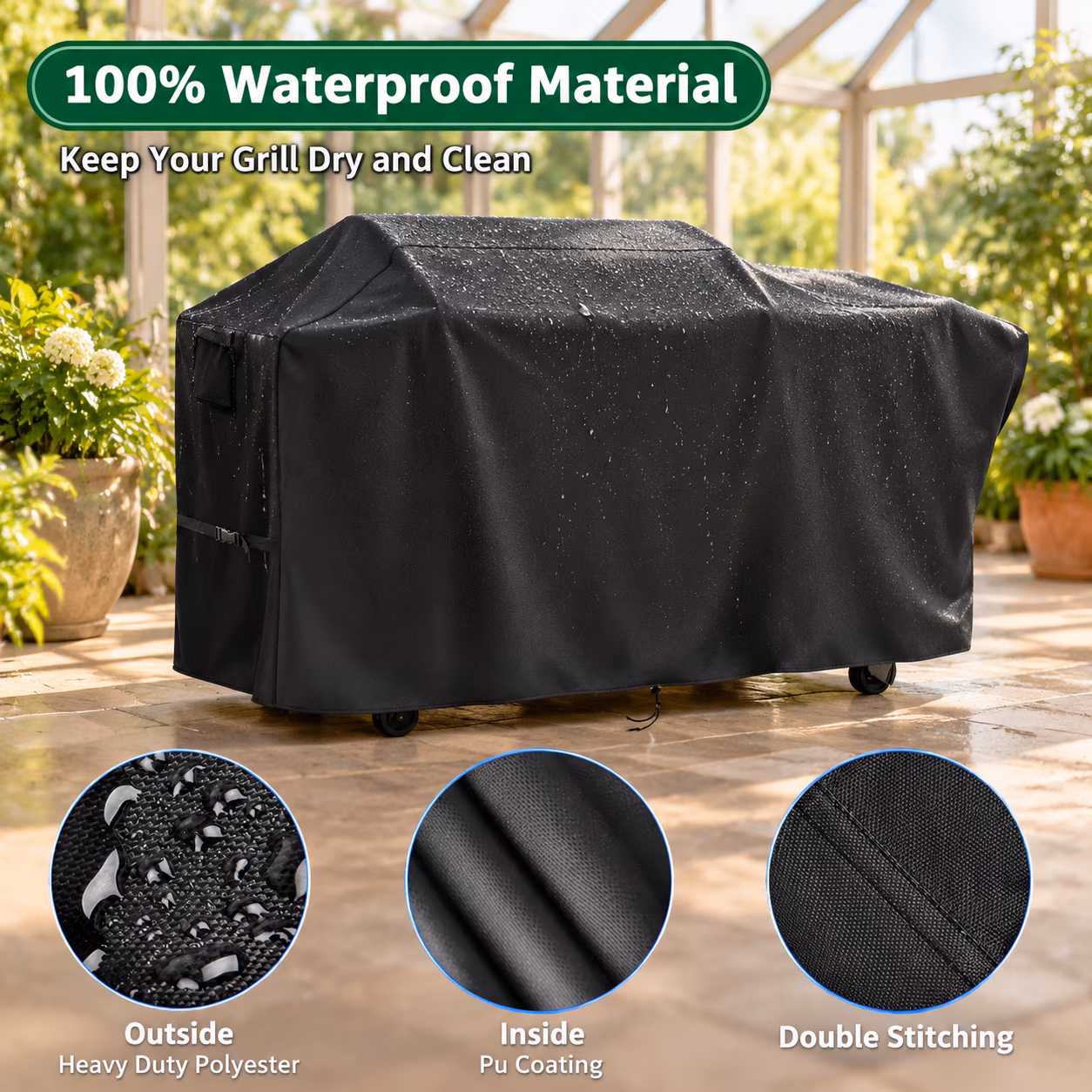Grill Cover For Blackstone 22" Xl Griddle Pelletbo - Image 5