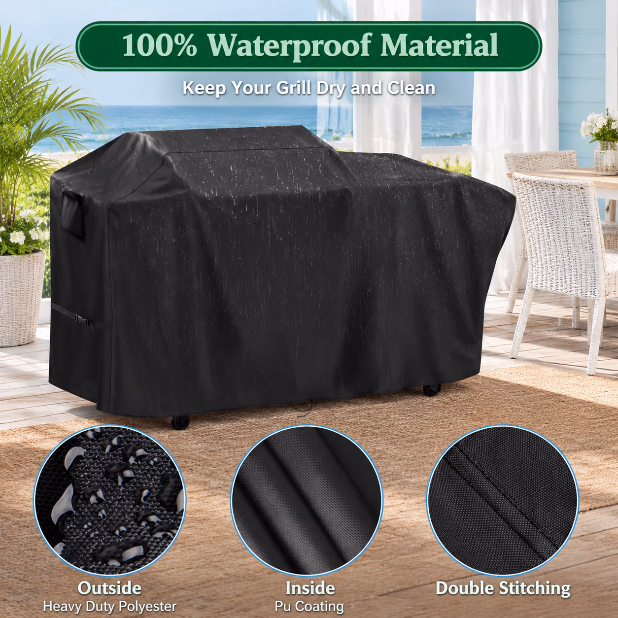 Grill Cover For Blackstone 22" Xl Griddle Pelletbo - Image 2