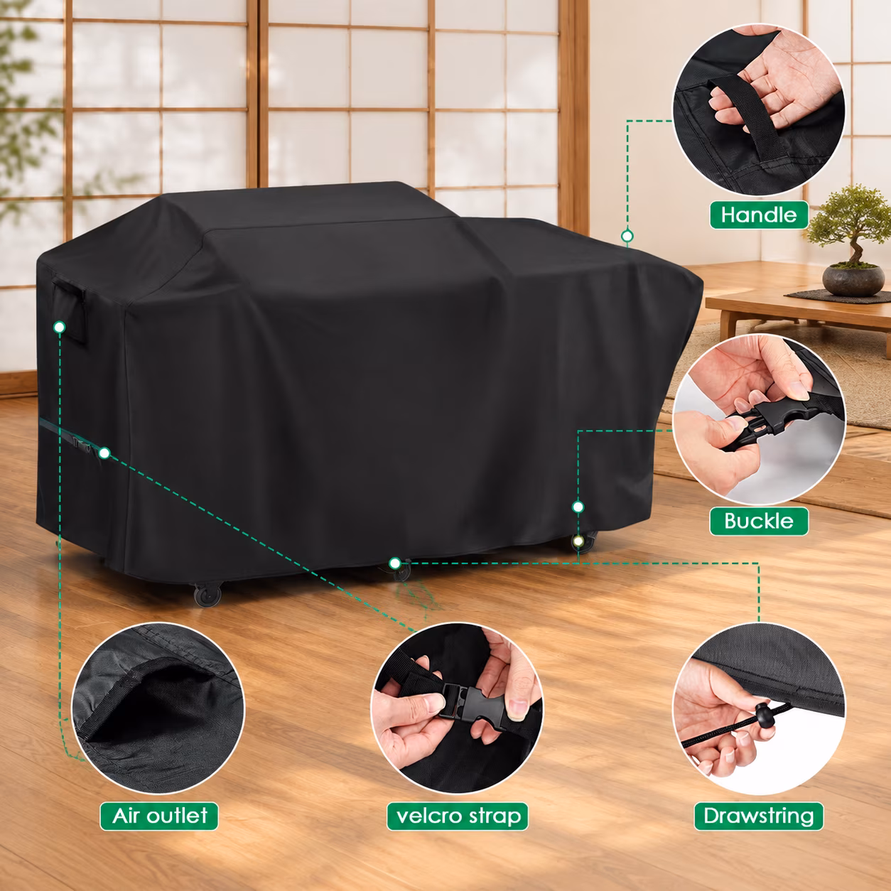 Grill Cover For Blackstone 22" Xl Griddle Pelletbo - Image 2