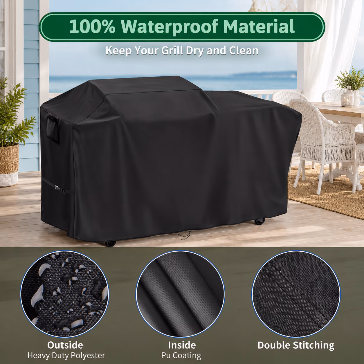 Grill Cover For Blackstone 22" Xl Griddle Pelletbo - Image 5