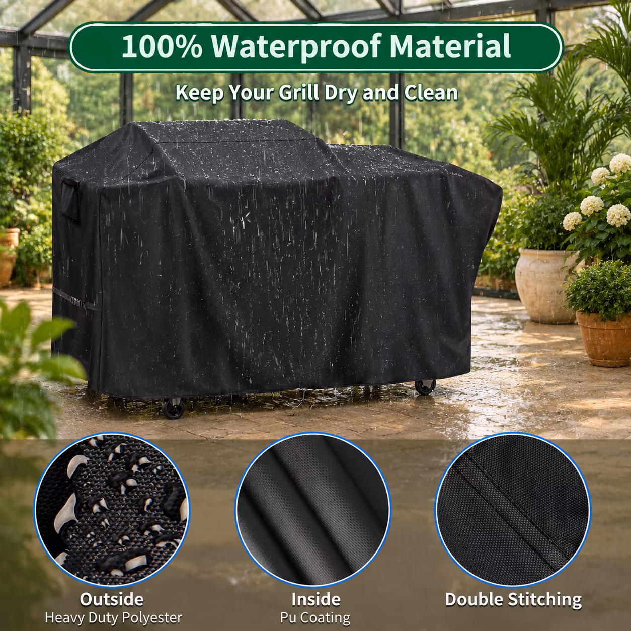 Grill Cover For Blackstone 22" Xl Griddle Pelletbo - Image 5