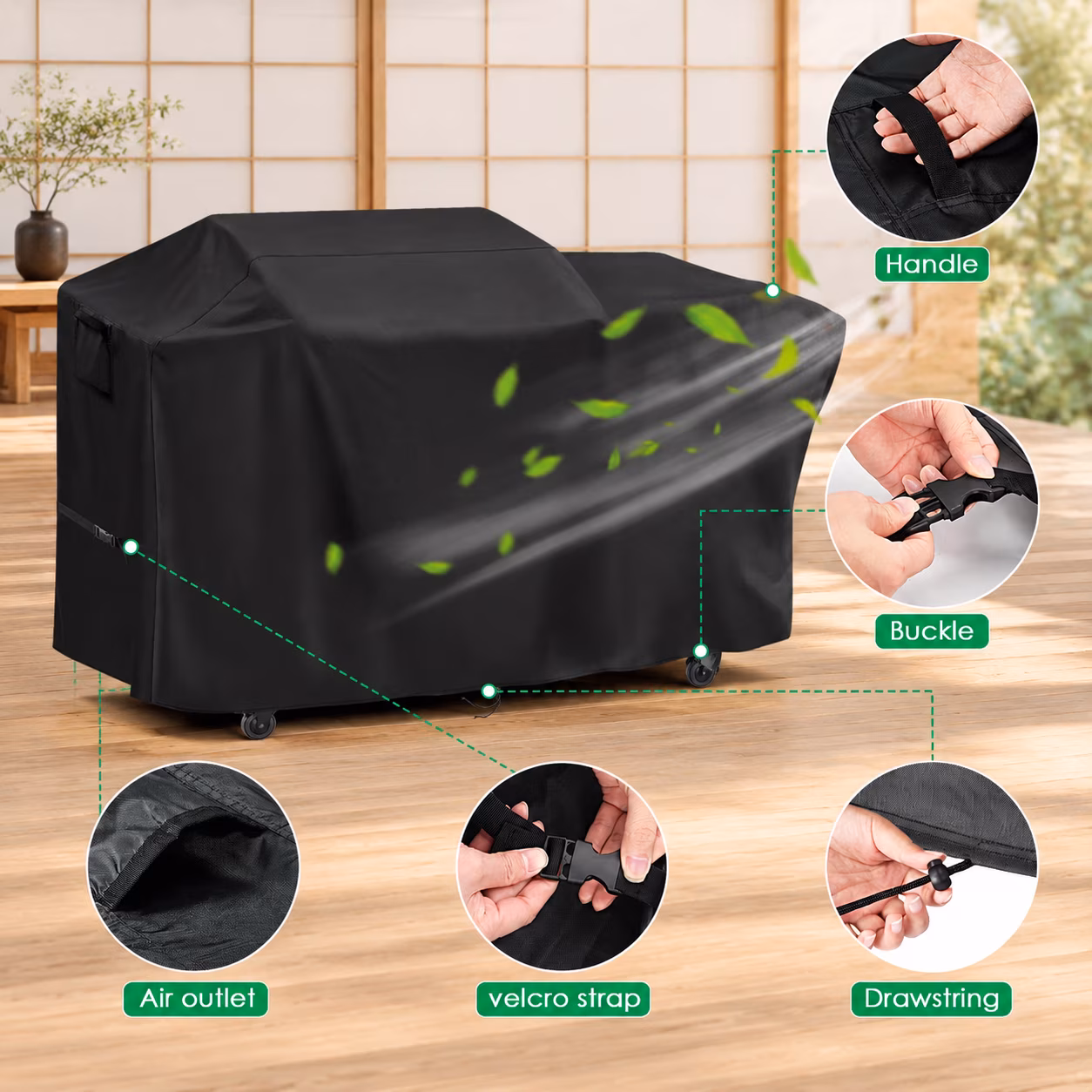 Grill Cover For Blackstone 22" Xl Griddle Pelletbo - Image 2