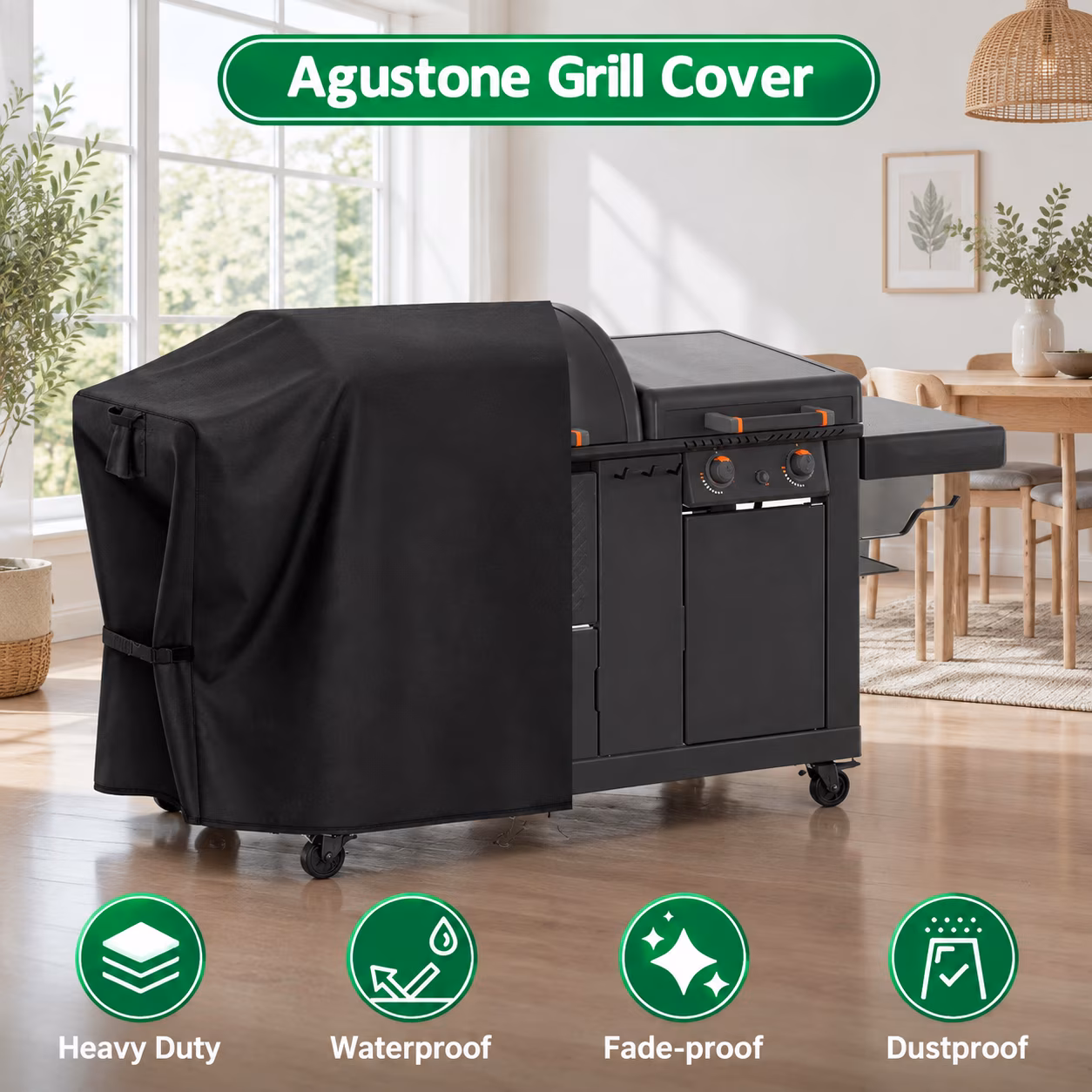 Grill Cover For Blackstone 22" Xl Griddle Pelletbo - Image 5