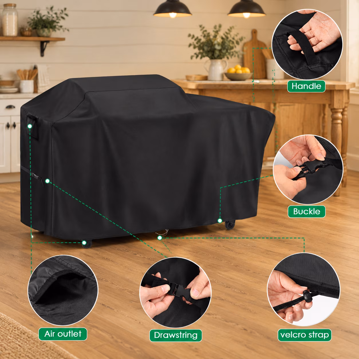 Grill Cover For Blackstone 22" Xl Griddle Pelletbo - Image 3