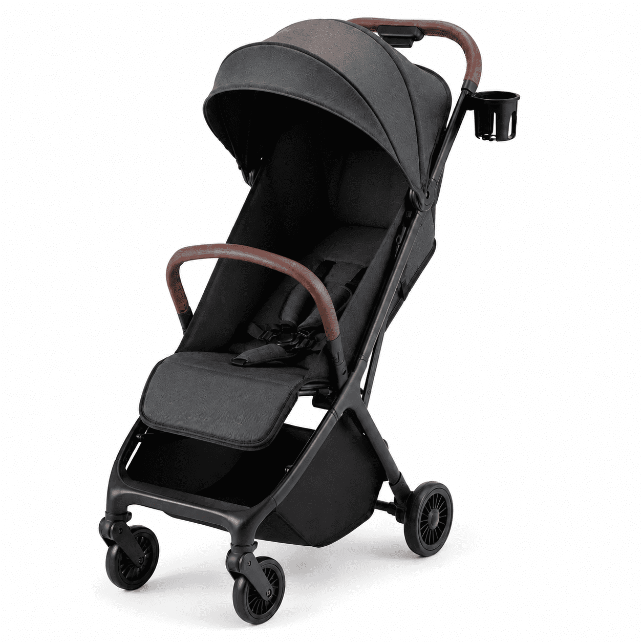 HARPPA Lightweight Toddler Stroller,One-Hand Fold & Self-Standing, Compact Travel Stroller with Canopy,Black