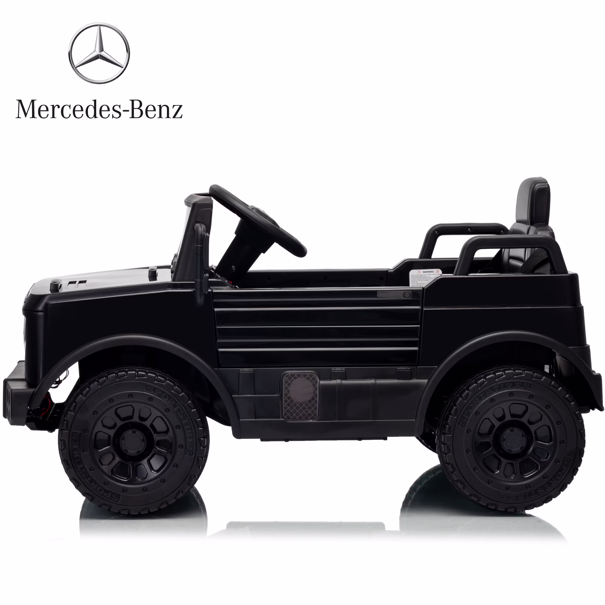 HEIMILI 12V Ride on Toys Electric Car,Licensed Mercedes-Benz Unimog w/Parent Remote Control,Age for 1-4 Boys,Girls,Kids,Black - Image 3
