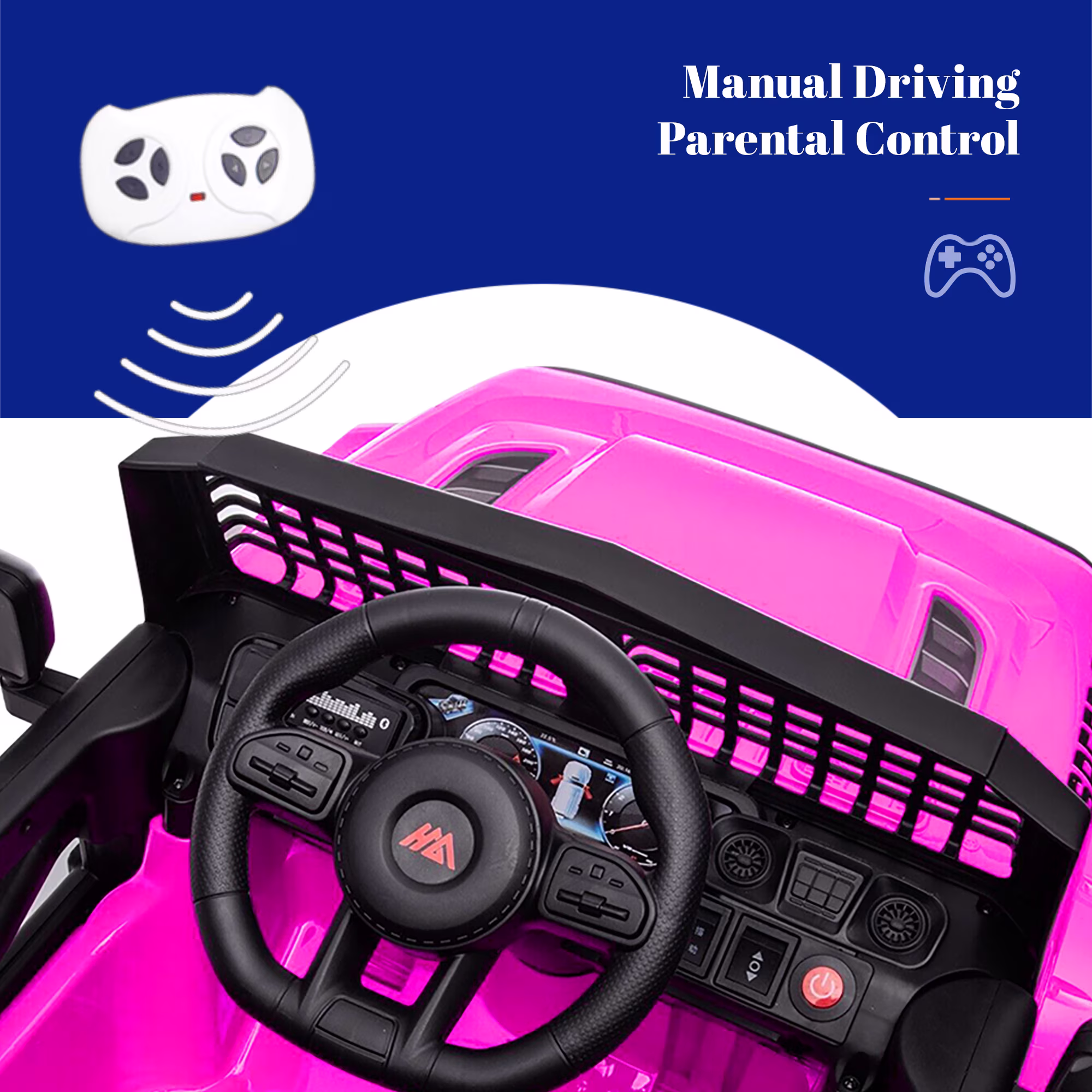 HEIMILI Kids Electric Ride On Truck 12V Power Battery Car w/ Remote Control MP3 Bluetooth Music - Image 4