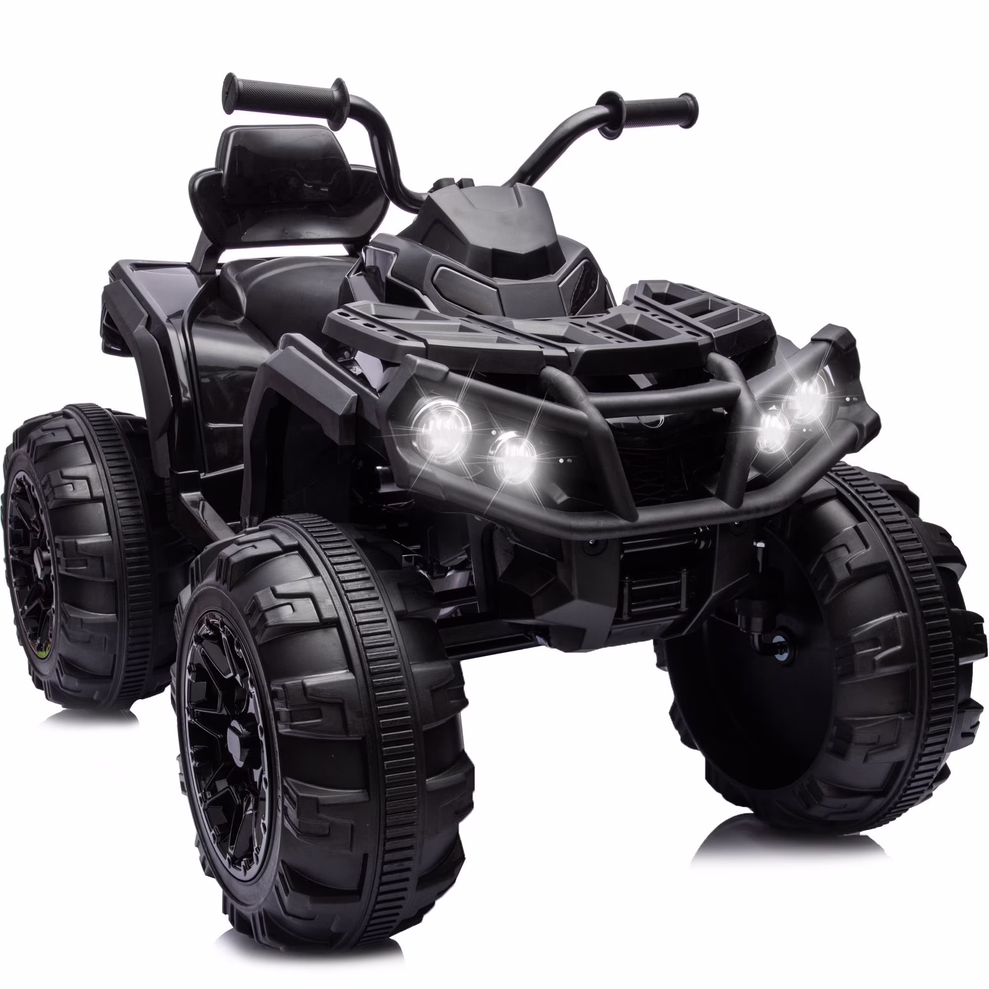 Hikiddo Kids ATV 4 Wheeler, 24V Kids Ride on Toy for Big Kid w/Bluetooth, 400W Motor - Black