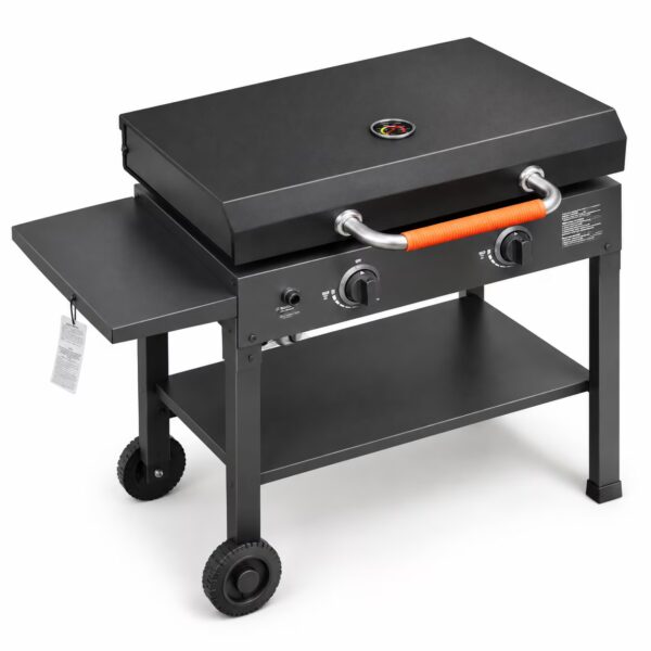 Hinged Lid for 28 Inch Griddle, Hard Cover with Brackets for Blackstone Grills 1517 1853 1605 1856