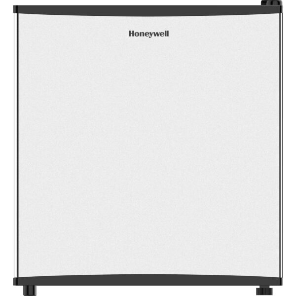 Honeywell Compact Refrigerator 1.6 Cu Ft Mini Fridge with Freezer, Single Door, Low noise, for Bedroom, Office, Dorm with Adjustable Temperature Settings, Stainless Steel