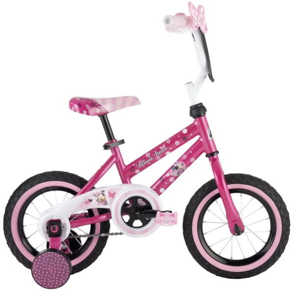 Huffy 12" Disney Minnie Mouse Kids' Bike, Fits Riders 37"-42”, Pink, Youth, Girl's