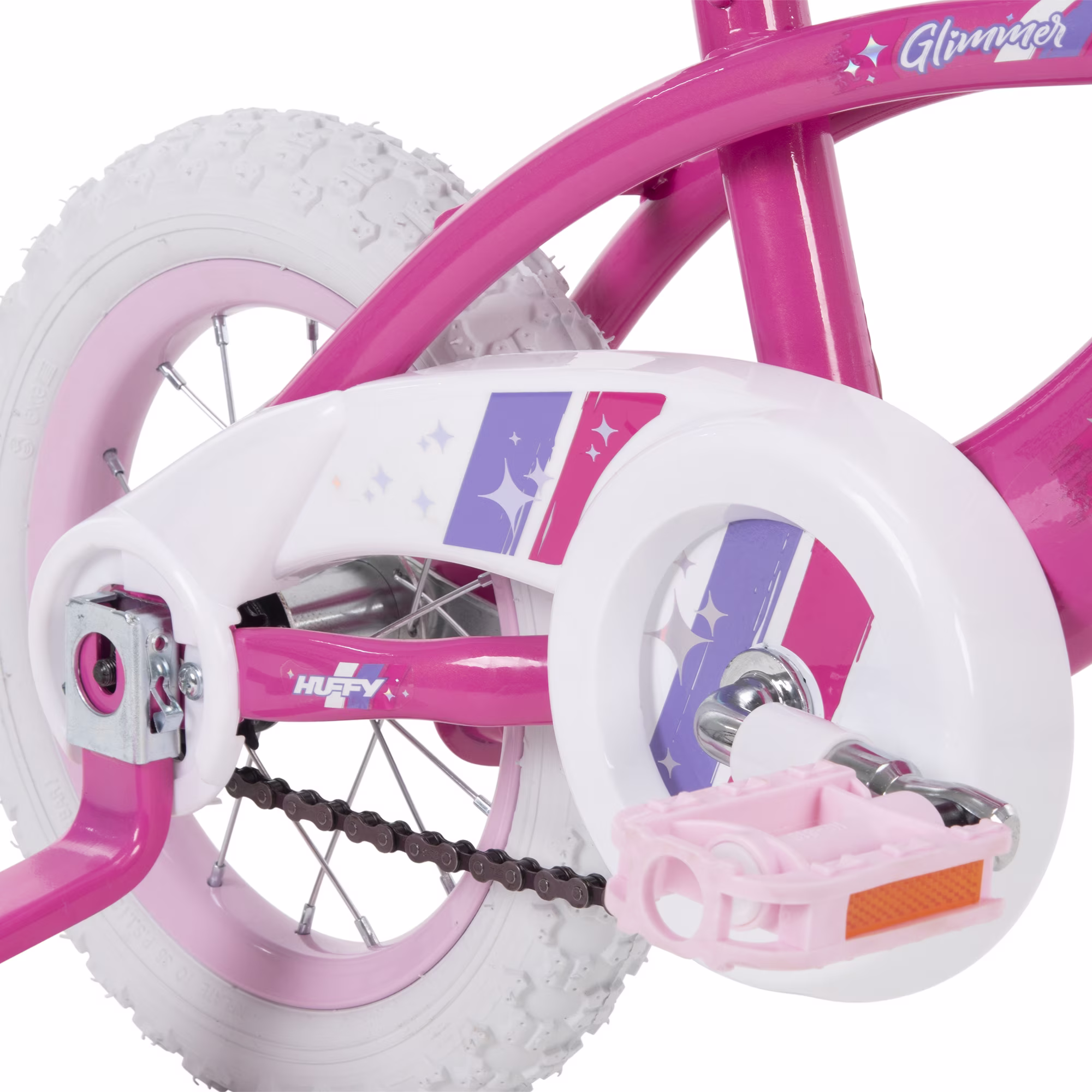 Huffy 12” Glimmer Kids’ Bike, EZ Build, Fits Riders 37”-42”, Pink, Youth, Girls - Image 4