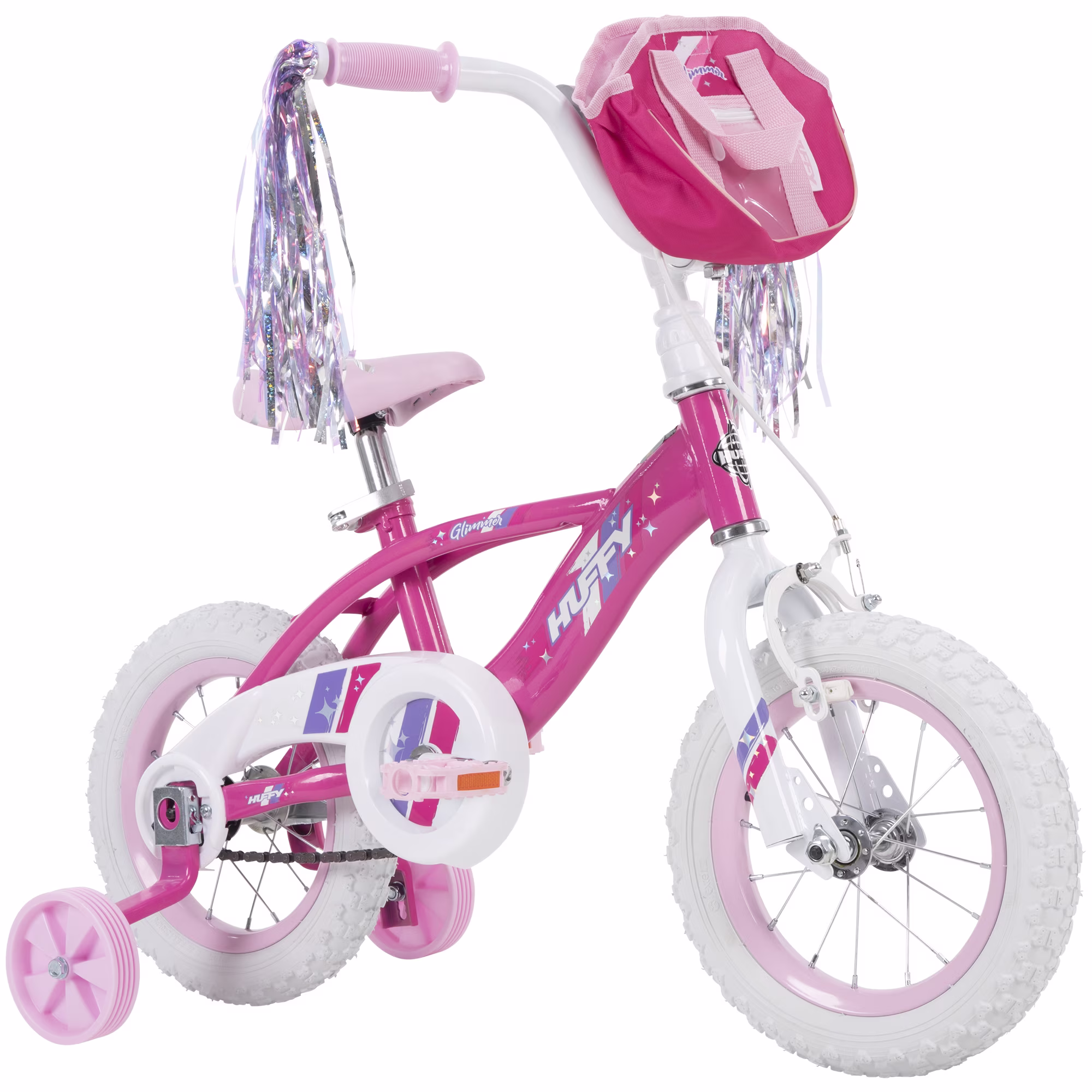 Huffy 12” Glimmer Kids’ Bike, EZ Build, Fits Riders 37”-42”, Pink, Youth, Girls - Image 3