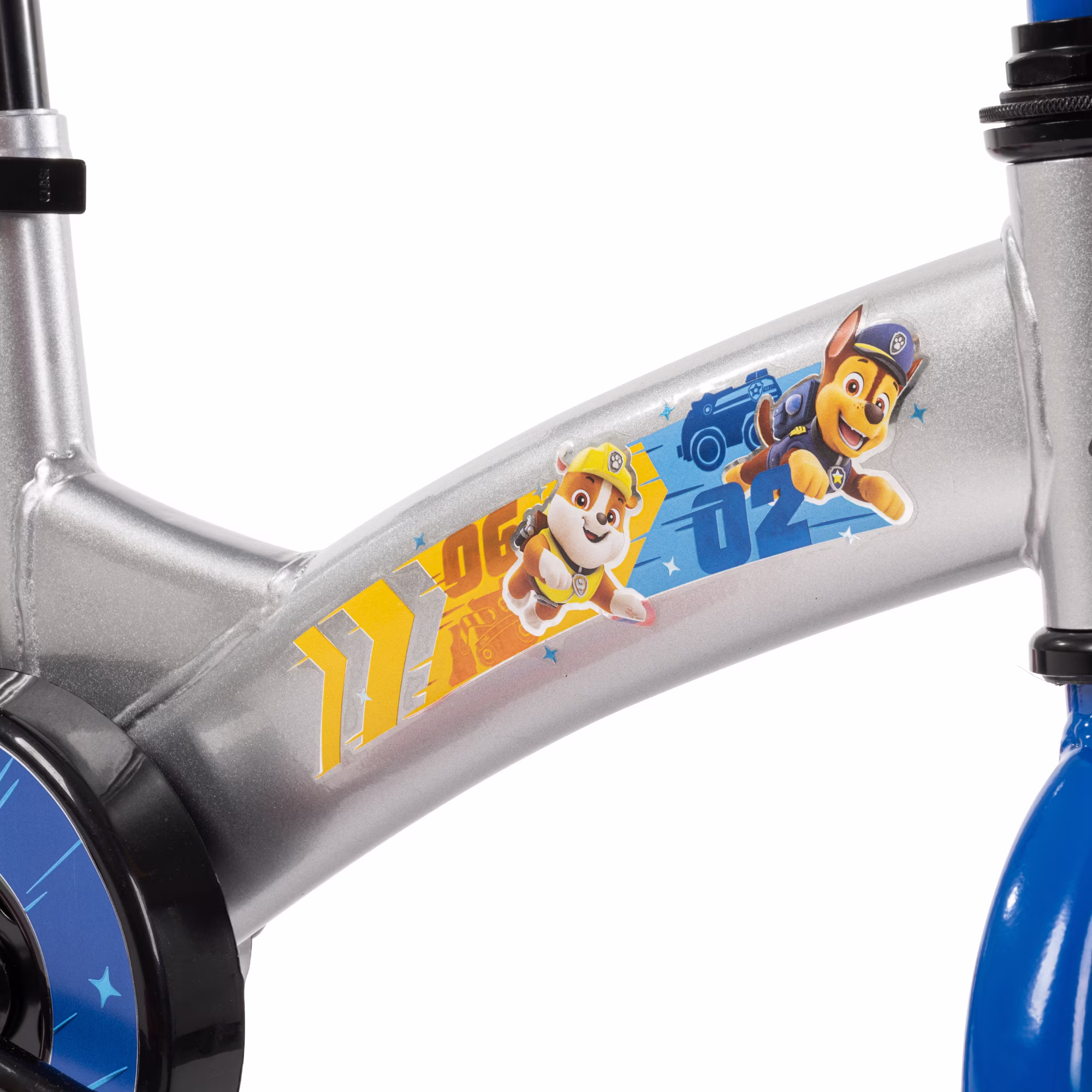 Huffy 12” PAW Patrol Kids’ Bike, Fits Riders 37” - 42”, Silver, Youth, Boy’s - Image 4