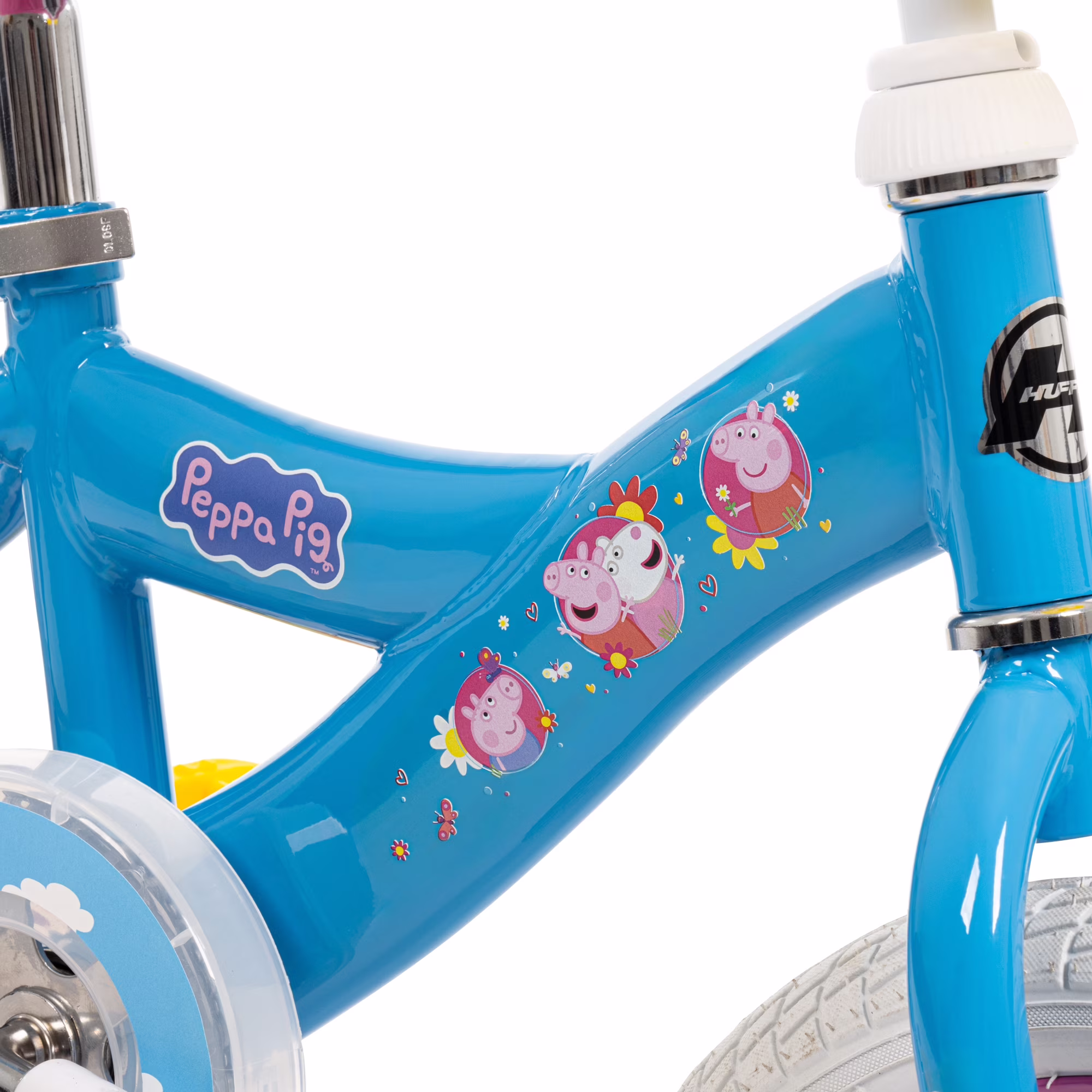 Huffy 12" Peppa Pig Kids' Bike, Fits Riders 37"-42", Blue, Youth, Girls - Image 3