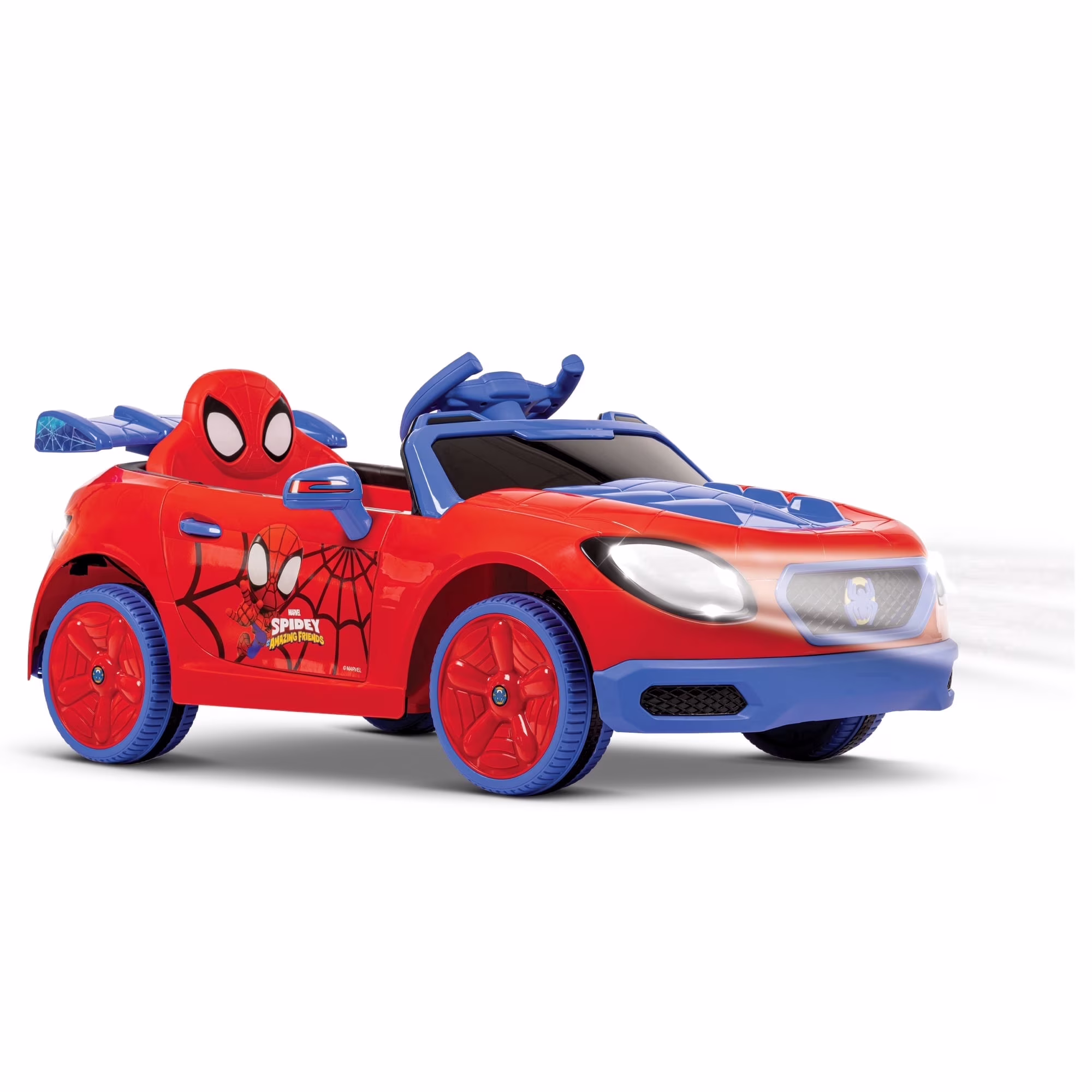 Huffy 12V Spidey and His Amazing Friends Ride-On Car with Remote Control, Ages 3-5, Red - Image 2
