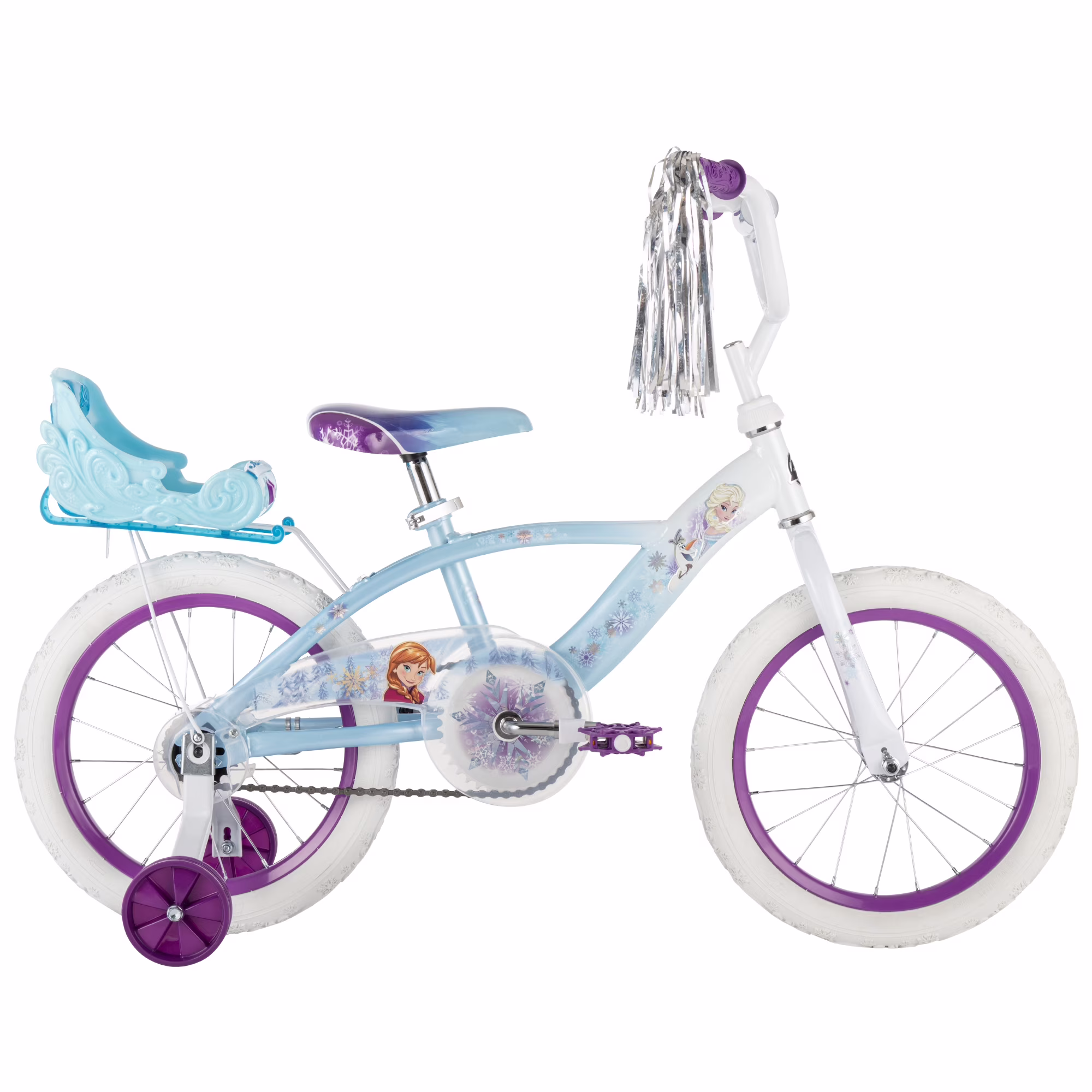 Huffy 16" Disney Frozen Kids' Bike, Fits Riders 42"-48", Blue, Youth, Girl's