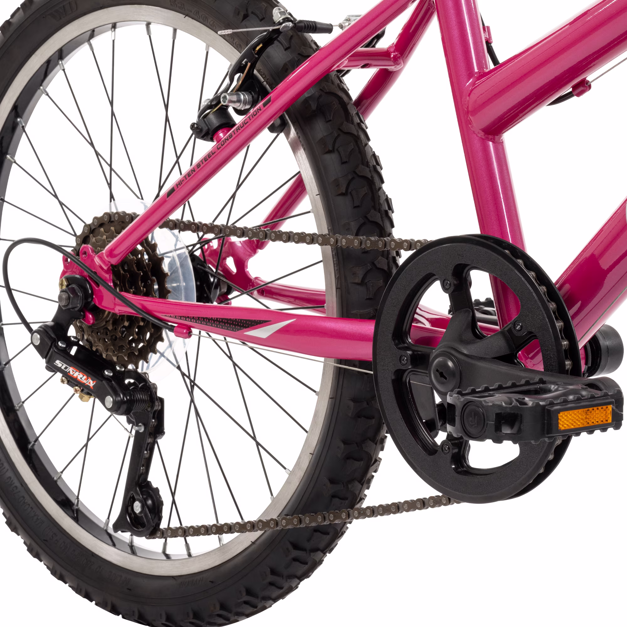 Huffy 20" Granite Mountain Bike, Fits Riders 44" - 56", Girls, Kids, Pink - Image 2