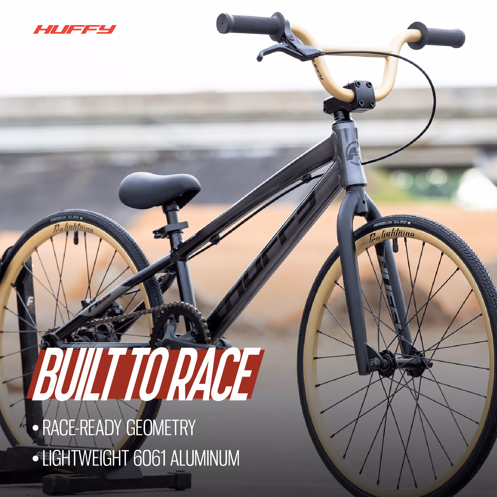 Huffy 20" Pro Lightning Junior BMX Race Bike with Aluminum Frame, Fits Riders 48" - 54", Smoked Chrome - Image 2
