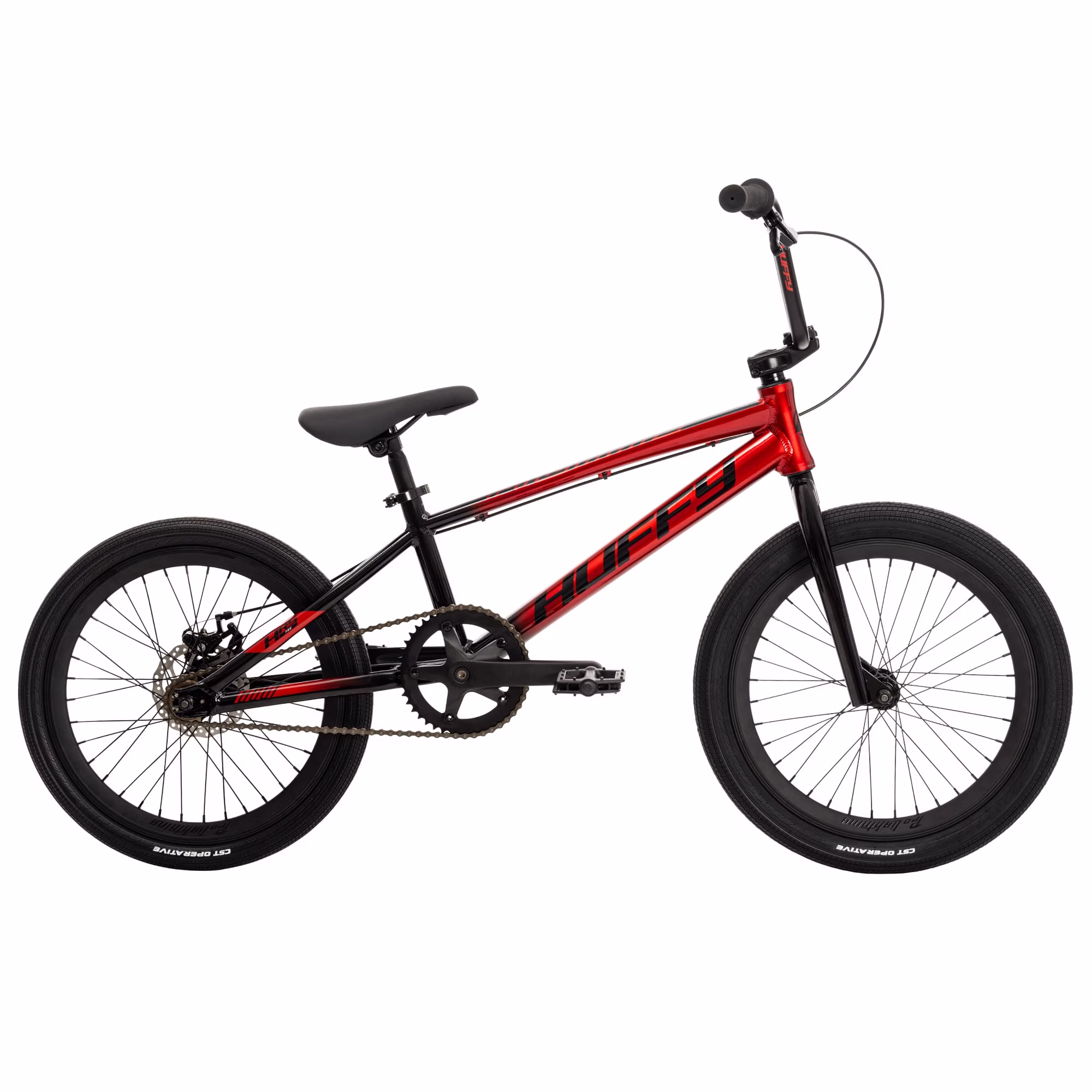 Huffy 20" Pro Lightning Pro BMX Race Bike with Aluminum Frame, Fits Riders 60"- 66", Red