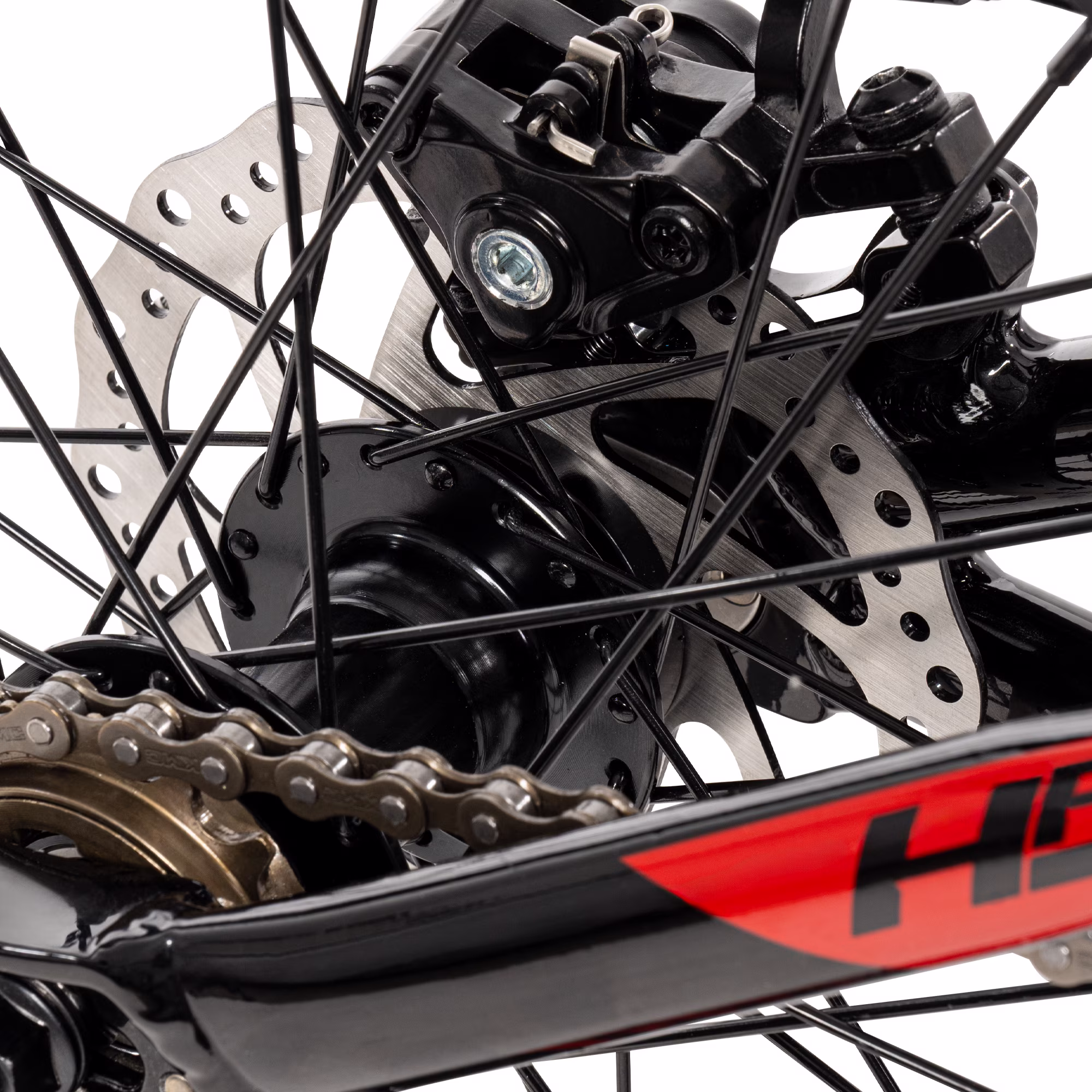 Huffy 20" Pro Lightning Pro BMX Race Bike with Aluminum Frame, Fits Riders 60"- 66", Red - Image 5