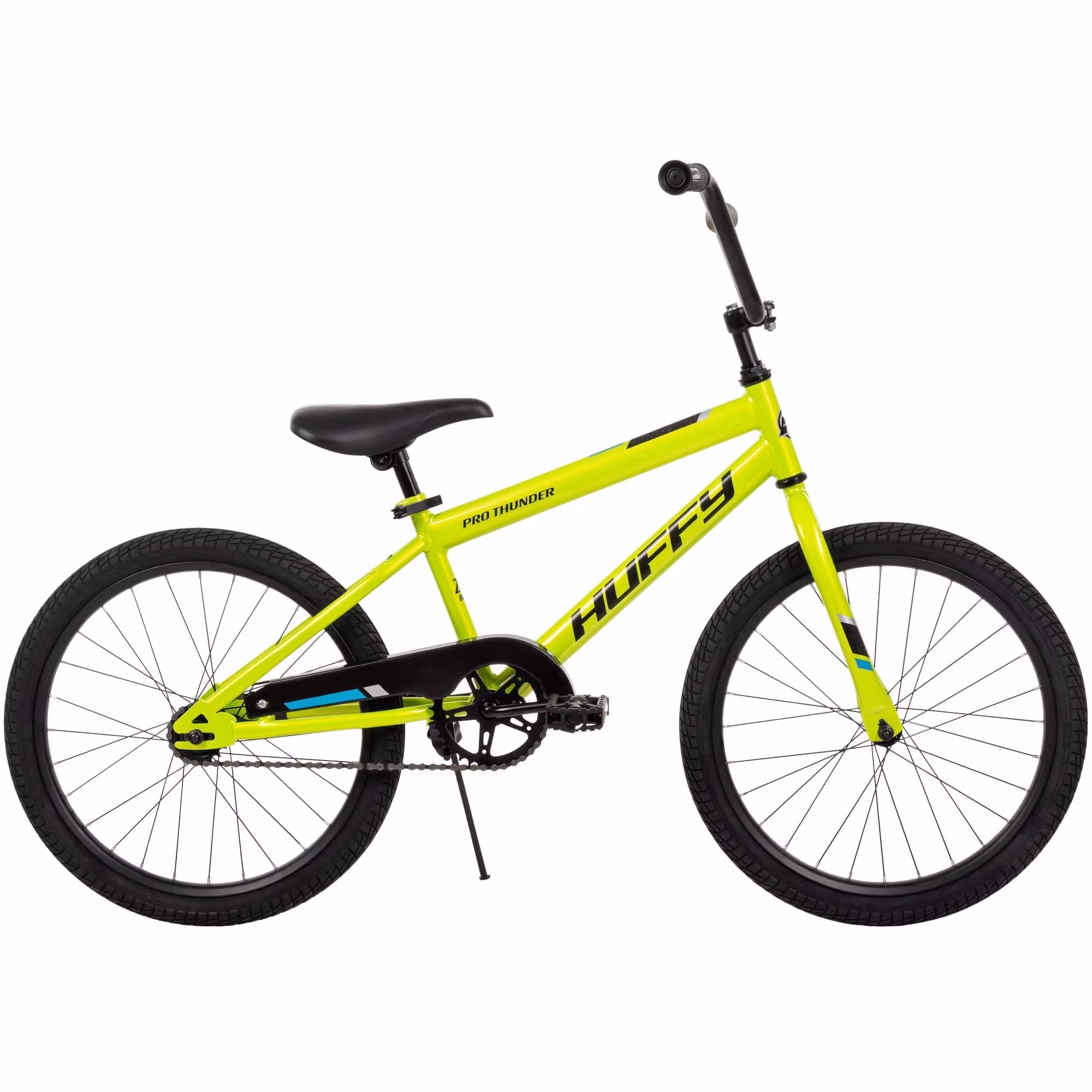 Huffy 20" Pro Thunder Kids’ Bike, Fits Riders 44" - 56, Acid Green, Youth, Boys