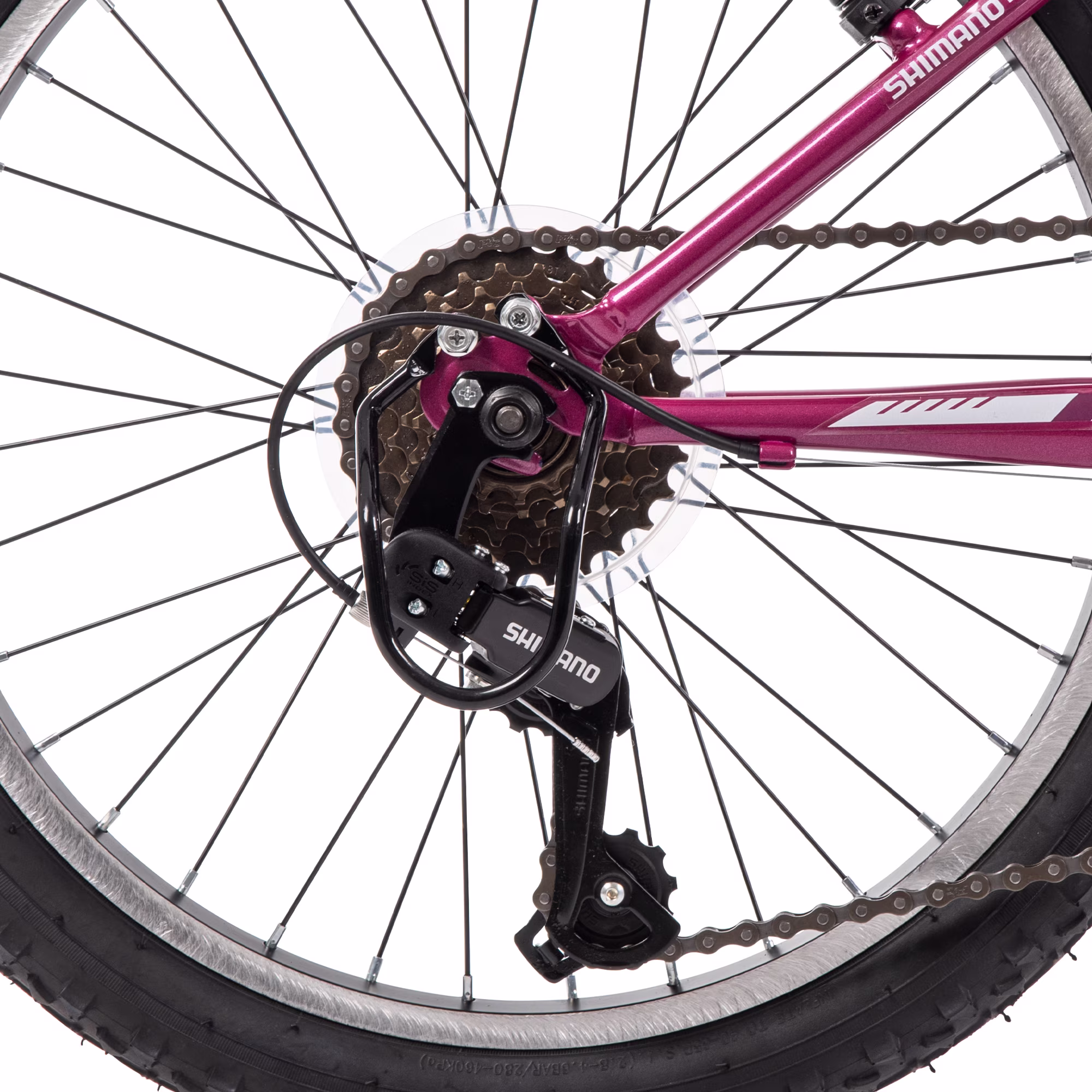 Huffy 20" Stone Mountain Bike, Fits Riders 44"-56", Orchid, Kids, Girls - Image 3