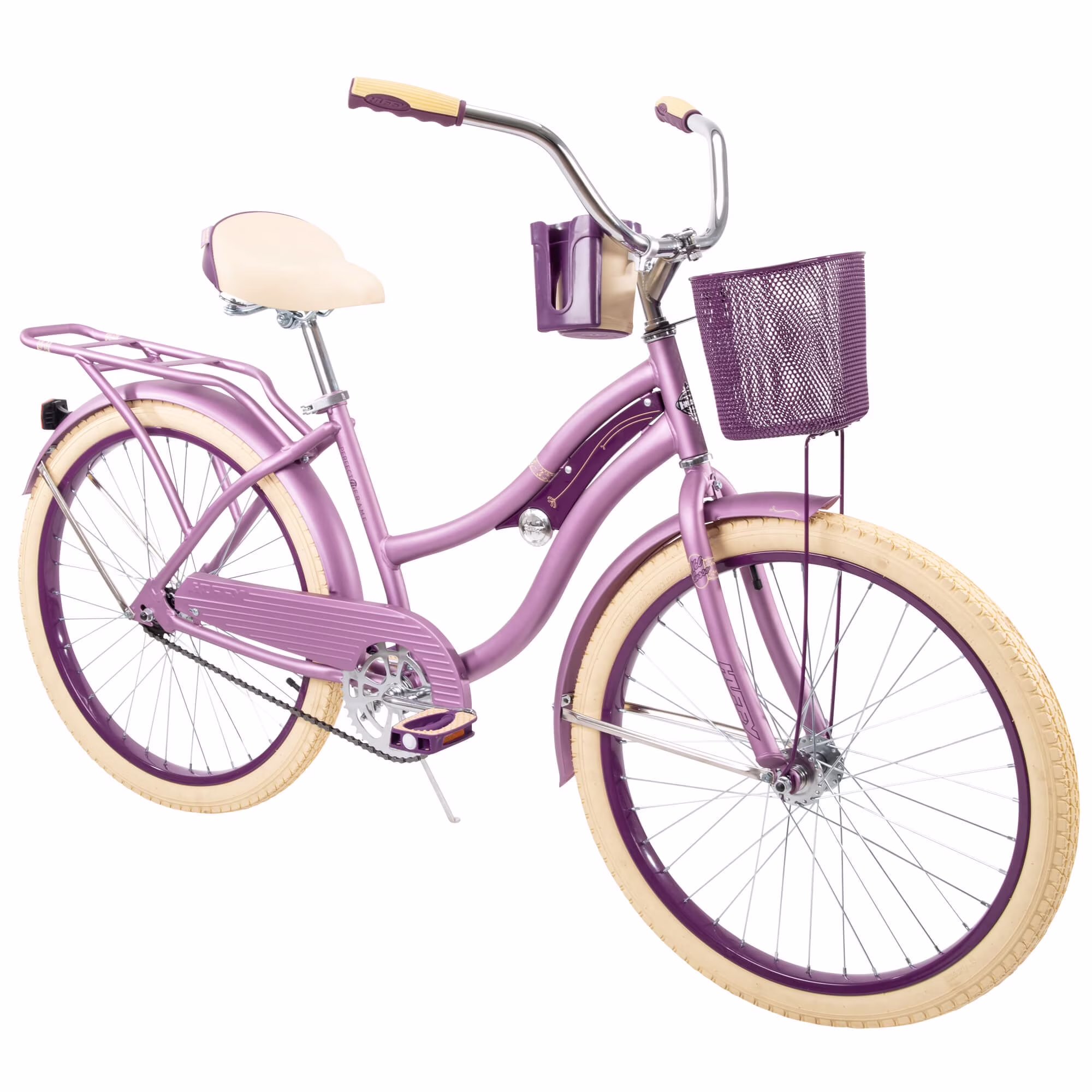 Huffy 24” Nel Lusso Cruiser Bike, Fits Riders 58”-70”, Purple, Teen/Adult, Girls - Image 2
