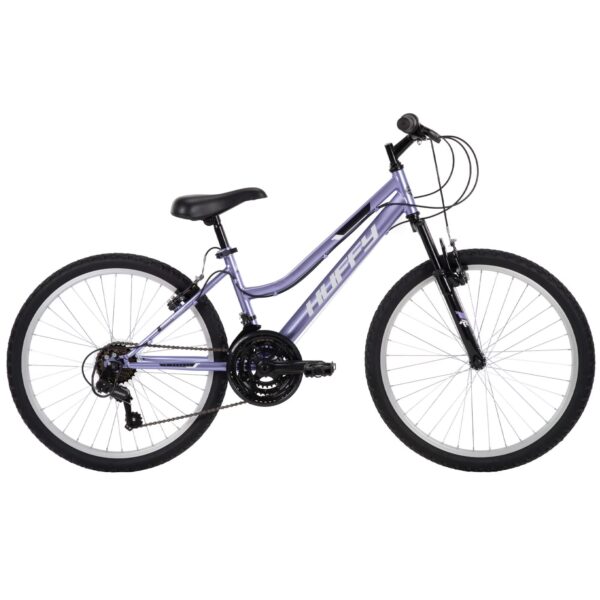 Huffy 24" Rock Creek Mountain Bike, Fits Riders 58” - 70”, Purple, Adult, Women's
