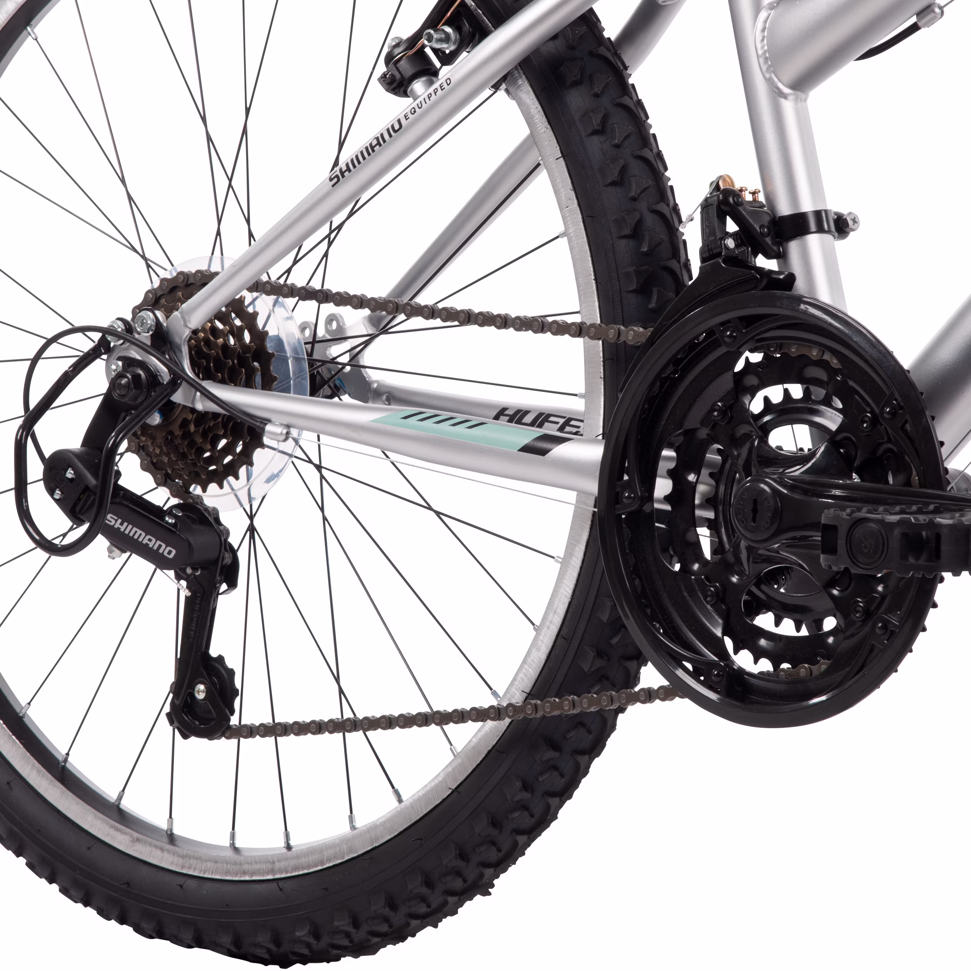 Huffy 24" Stone Mountain Bike, Fits Riders 58"-70", Metallic Nickel, Kids/Adults, Girls/Women - Image 5