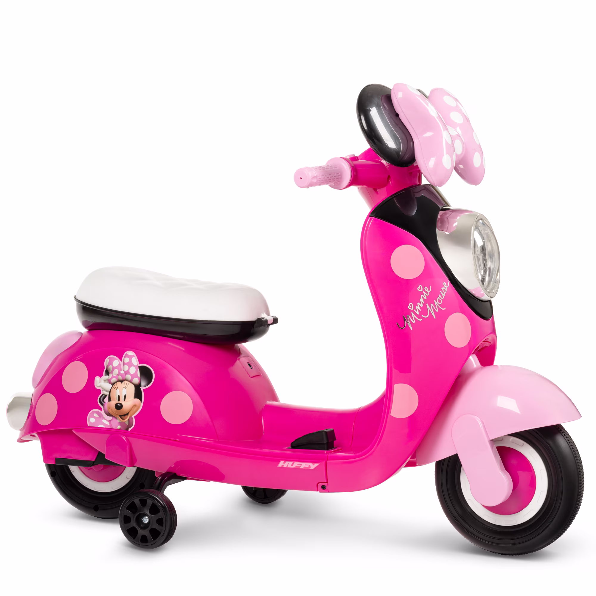 Huffy 6V Disney Minnie Mouse Euro Scooter Ride-On with Lights and Sounds, Ages 3