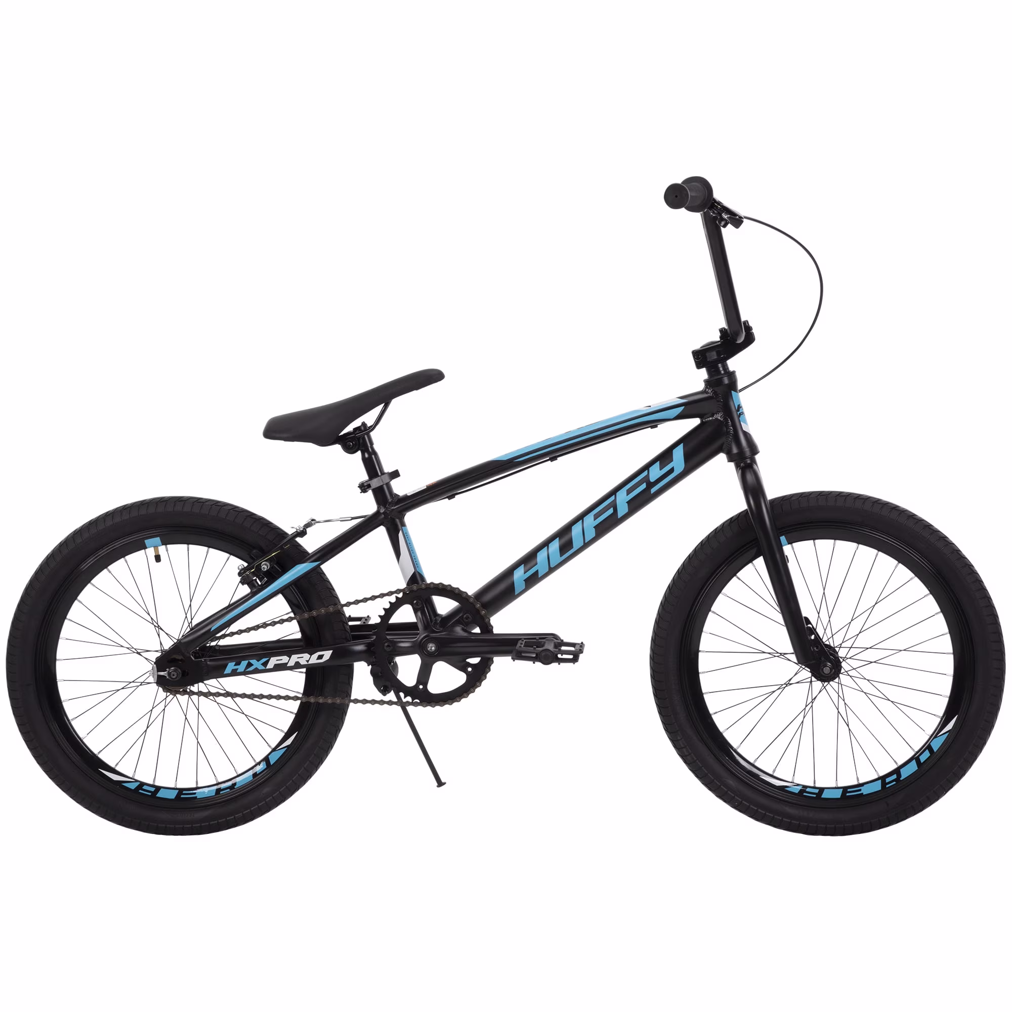 Huffy HX Pro BMX Bike, 20" Wheels, Aluminum Frame, Ages 7+, Black/Teal