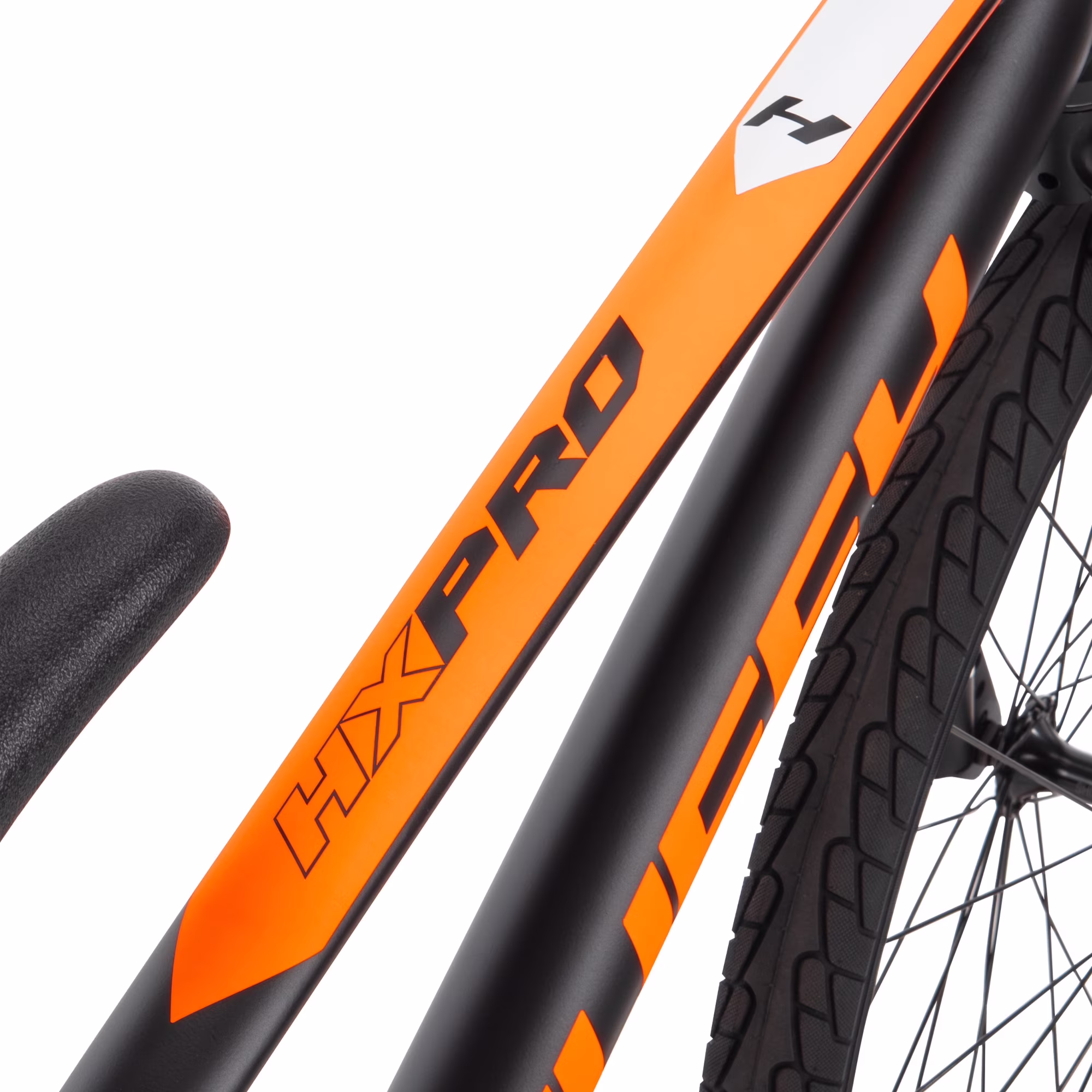 Huffy HX Pro Cruiser 24-inch Aluminum BMX Race Bike for Boys, Black/Orange - Image 4