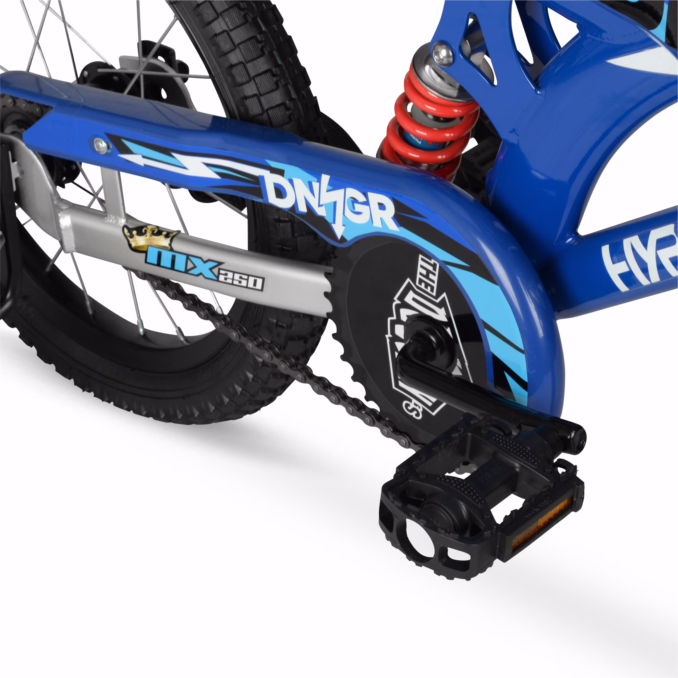 Hyper Bicycles 16" 'Danger Boy' Deegan Moto Bike, Children Ages 5-7, Blue - Image 4