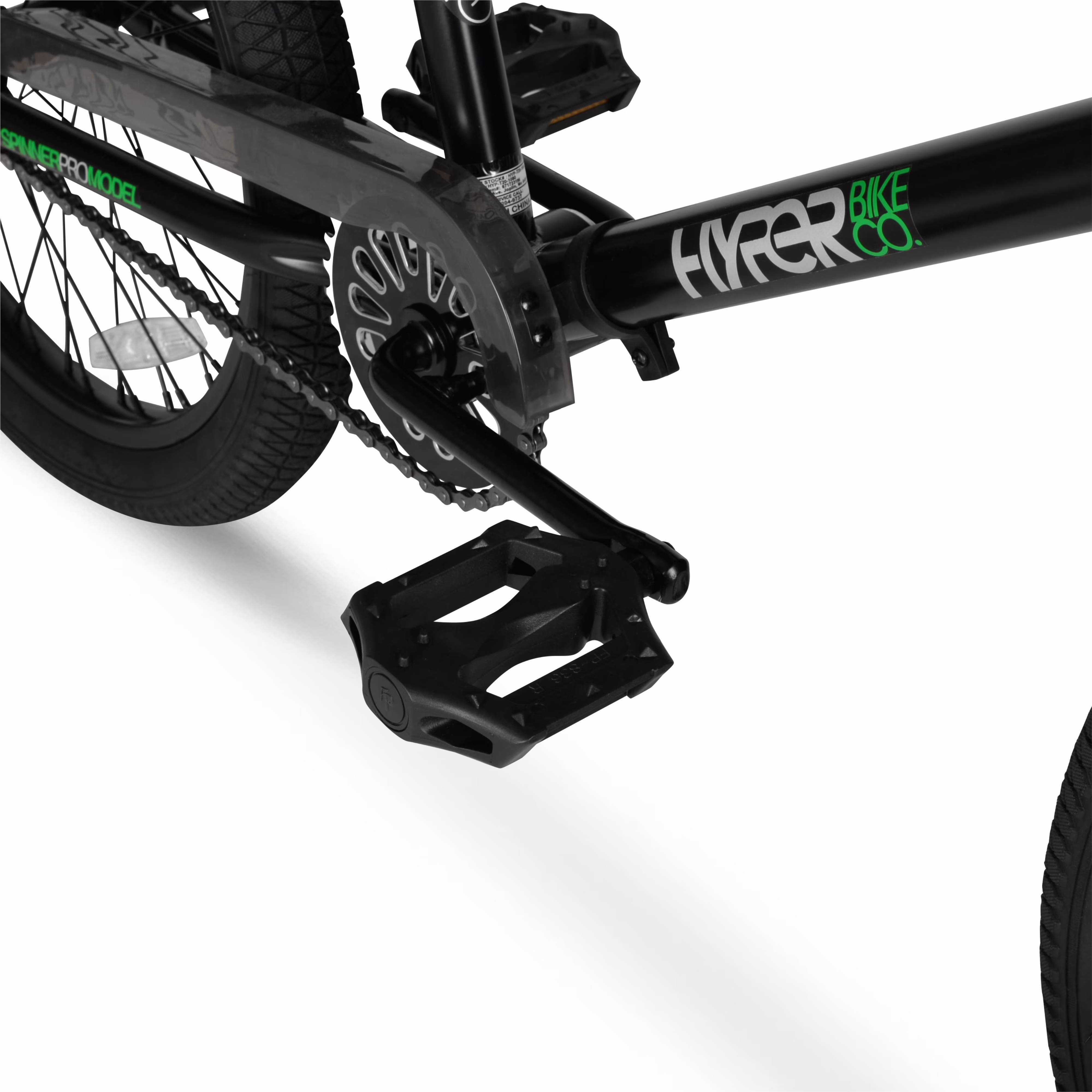 Hyper Bicycles 20" Boy's Spinner BMX Bike, Children Ages 8-13, Matte Black - Image 3