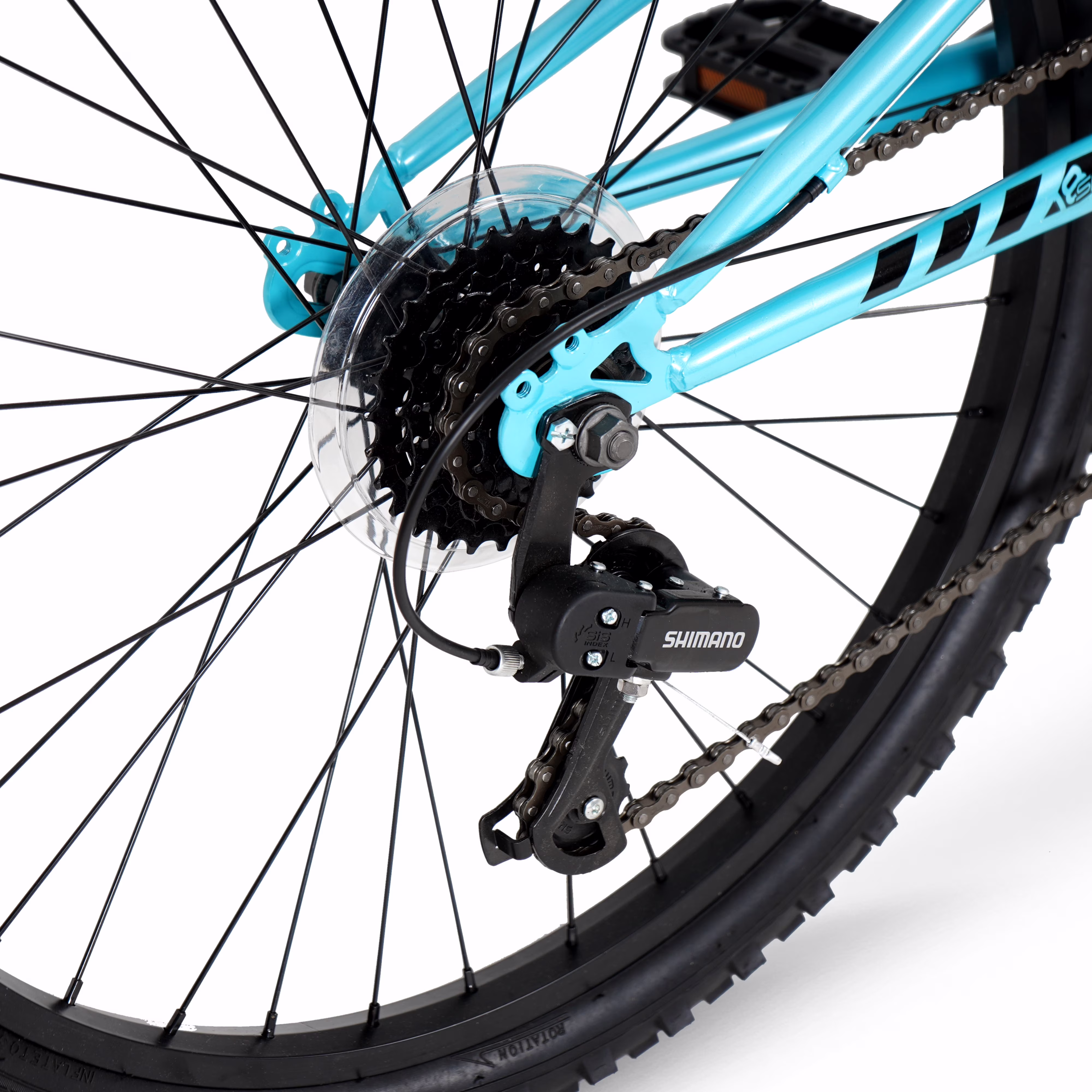 Hyper Bicycles Swift 24 in Girls' Mountain Bike, Blue - Image 3