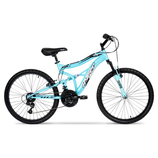 Hyper Bicycles Swift 24 in Girls' Mountain Bike, Blue