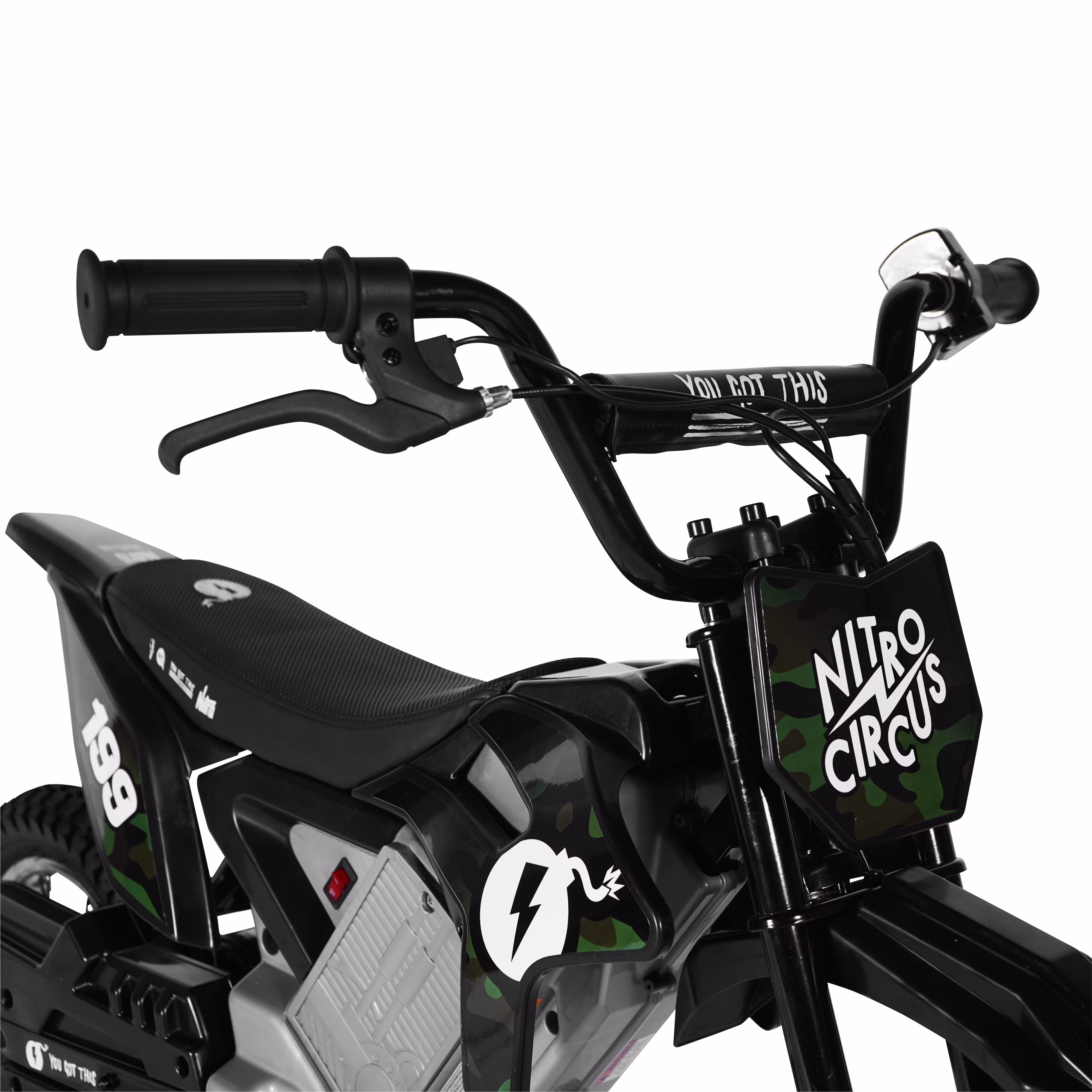 Hyper Toy Company, HPR350 24V Nitro Circus Electric Dirt Bike, Children Ages 13+, up to 14 MPH, Camo - Image 2