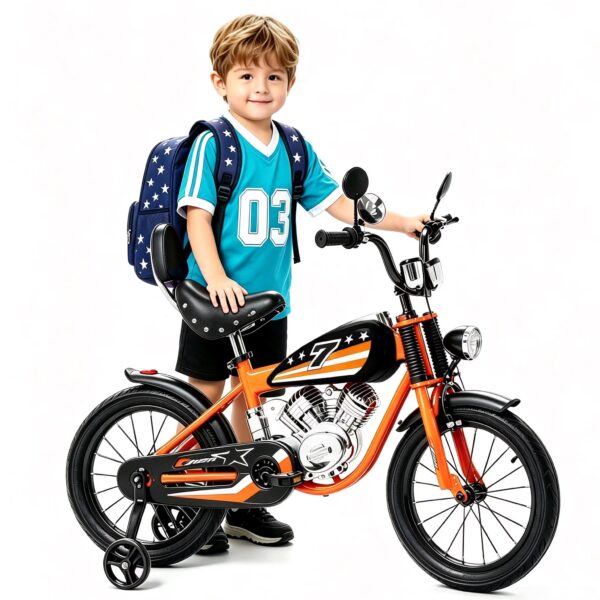 ICEELF 12 Inch Kids Bike with Training Wheels, Boys Girls Bike for Kids 3-4 Years Old, Adjustable Seat & Handlebar