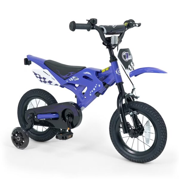 Infans 12" Kids Bike w/Removable Training Wheels Dual Brake System for Ages 3-4 Years