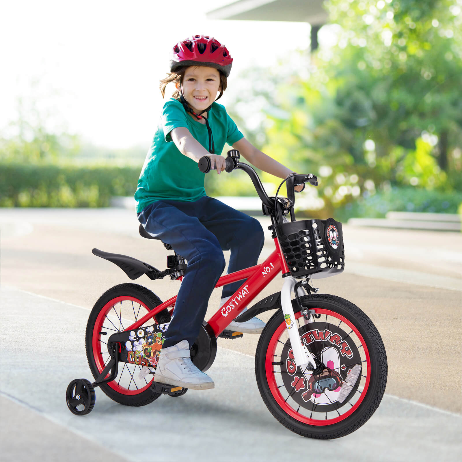Infans 16" Kid’s Bike for 4-7 with Height-Adjustable Handlebar & Saddle Handbrake - Image 4