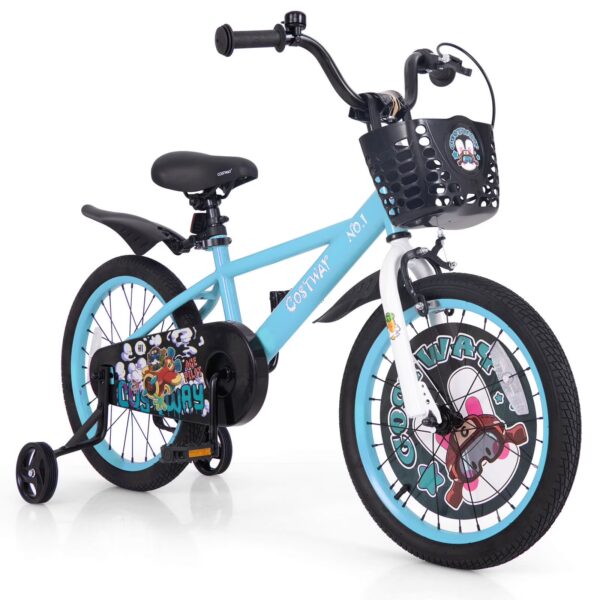Infans 18" Kid’s Bike for 4-8 with Height-Adjustable Handlebar & Saddle Handbrake